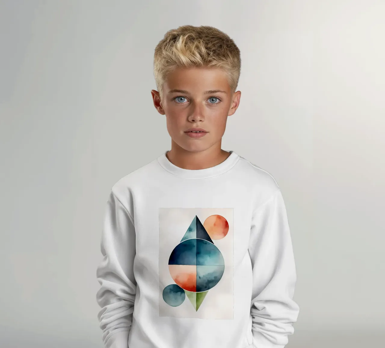 Geometric minimalism 01 kids sweatshirt by Minimalism