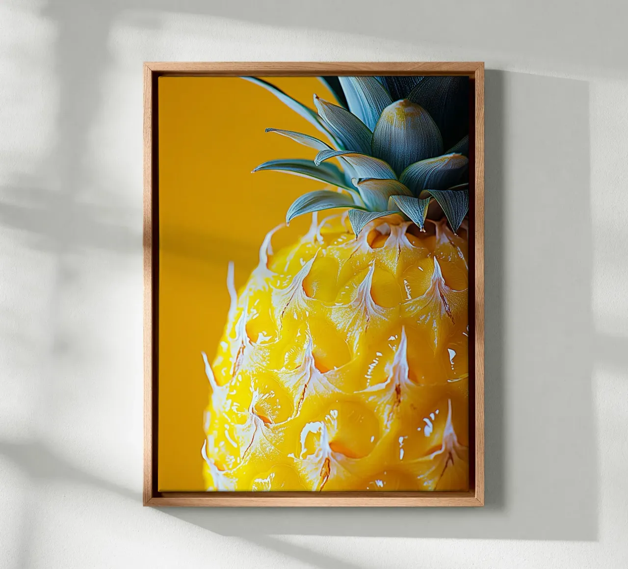 Pineapple juteux canvas with Floater frame by Spice & Style