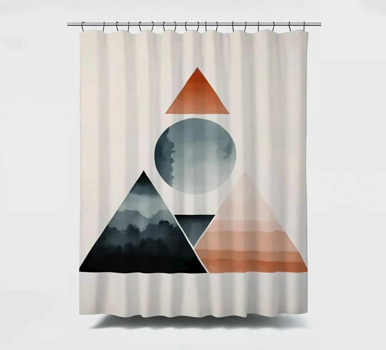 Geometrisch minimalisme 02 douchegordijn van Minimalism