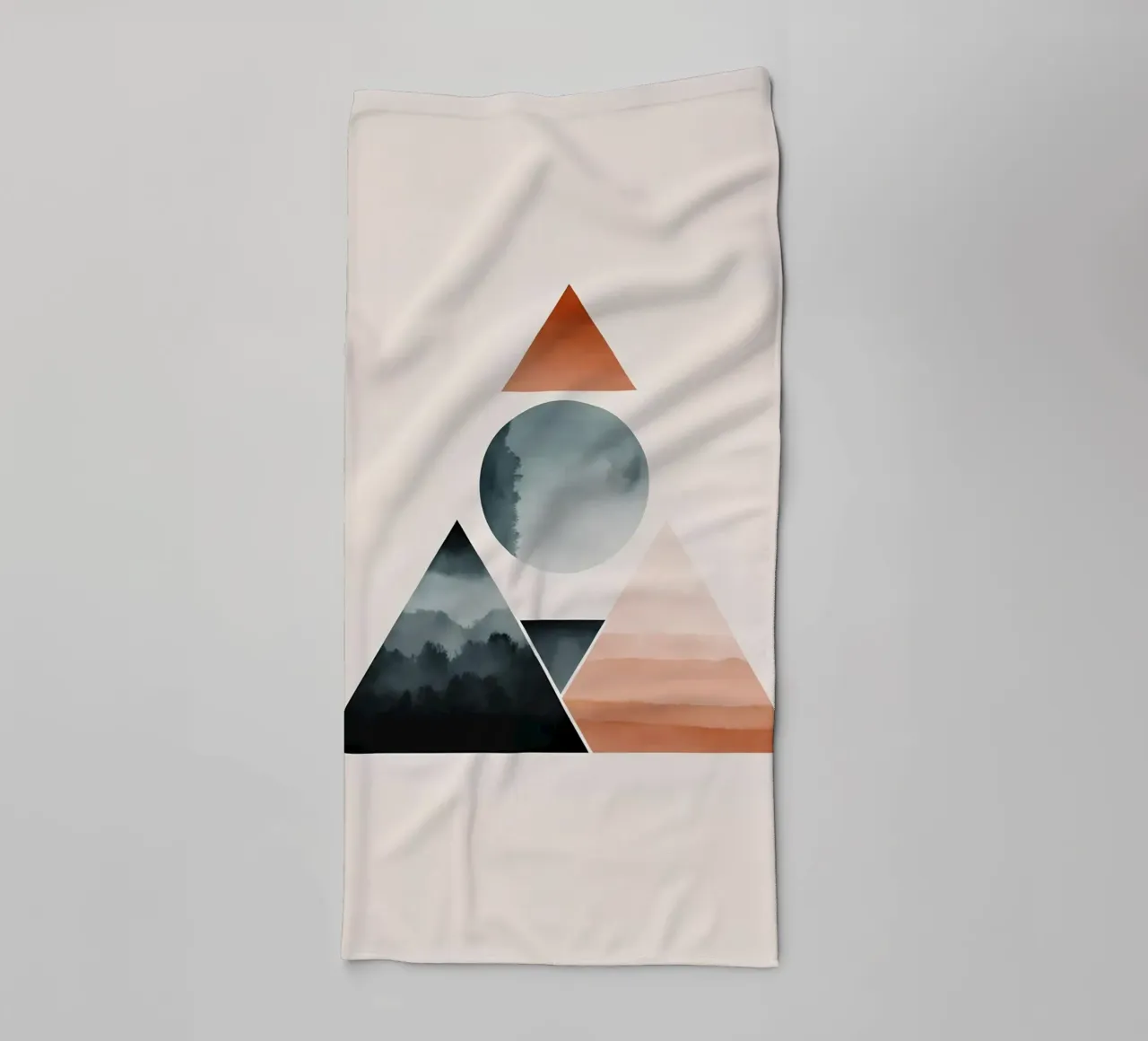 Geometric minimalism 02 towel by Minimalism
