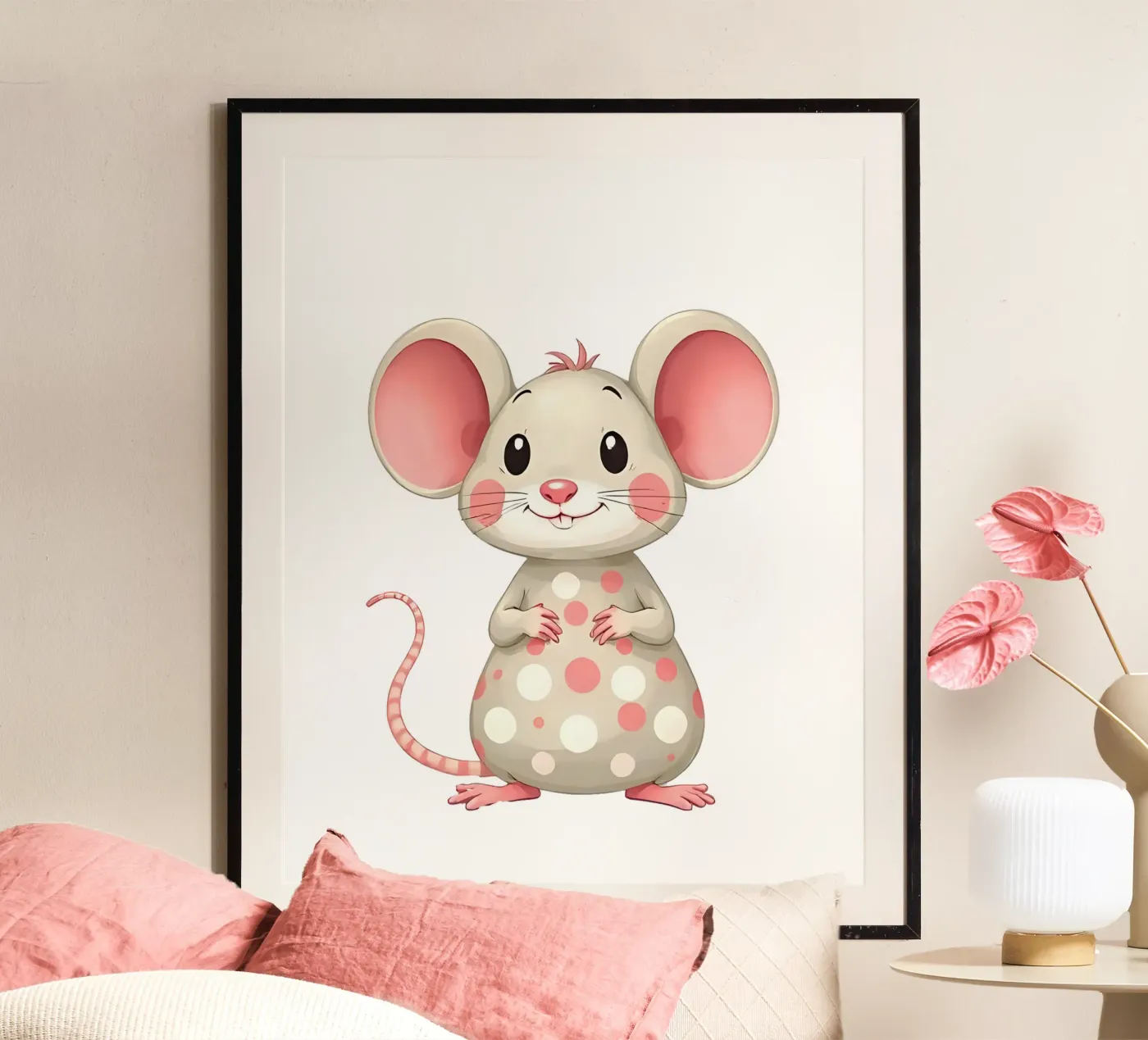 Maus_5a Poster von Tierisch bunt by LK