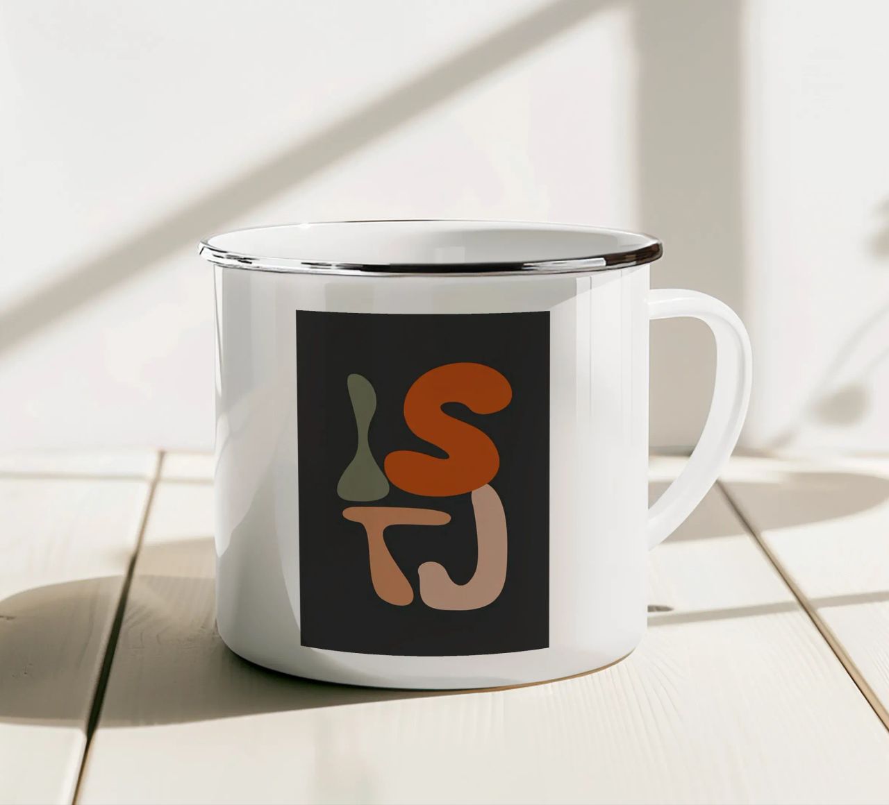 istj tazza in smalto da Book