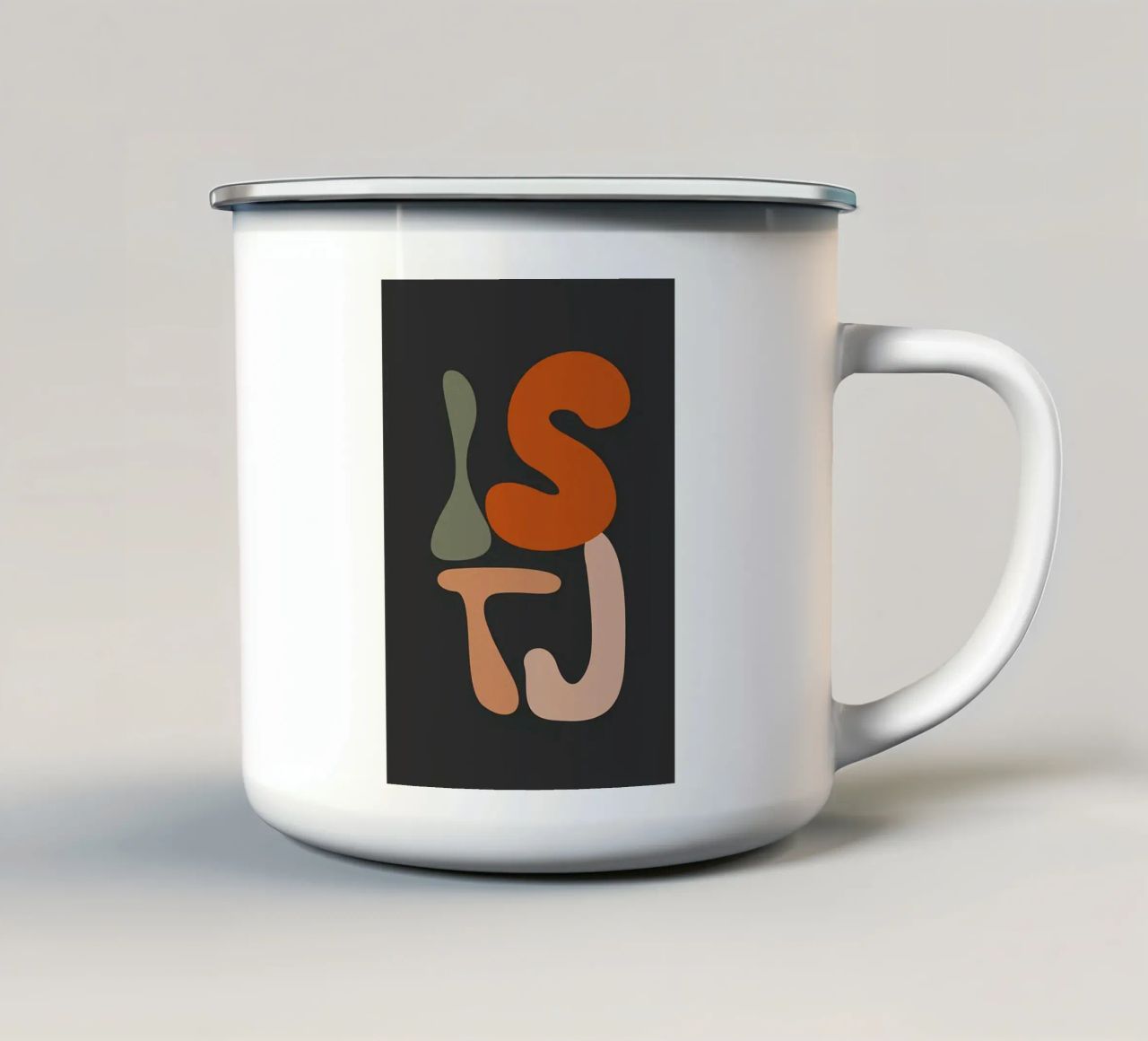 istj tazza in smalto da Book