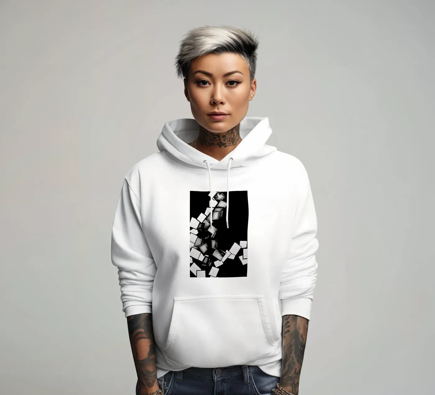 CUBES hoodie by FRITSCH&FRITSCH