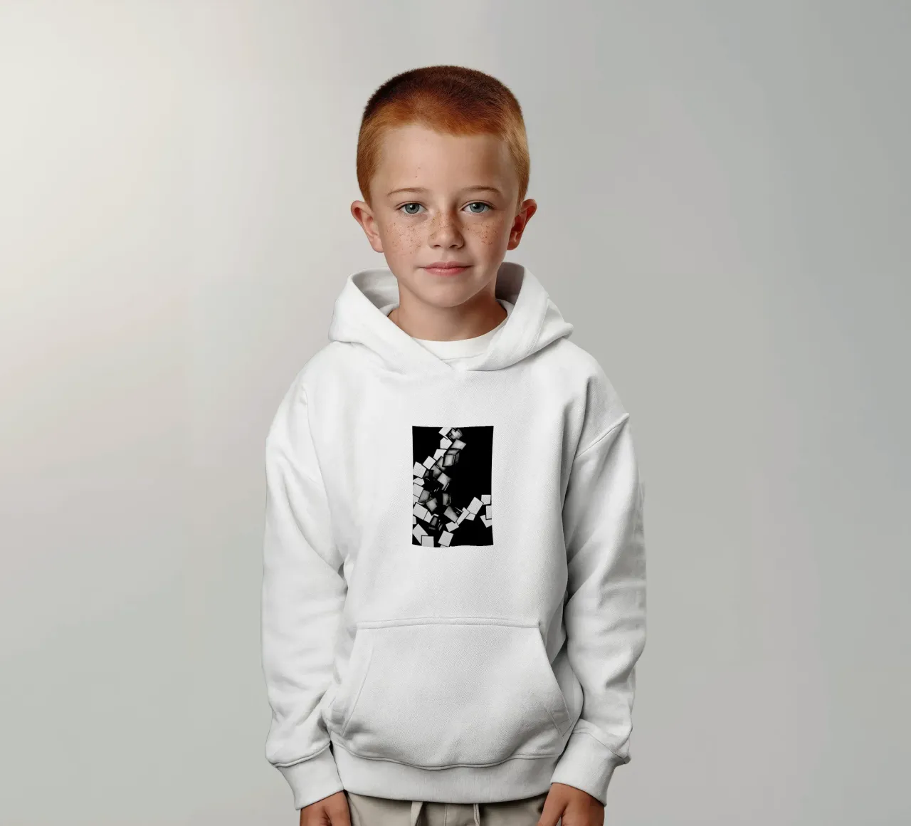 CUBES felpa bambino con cappuccio da FRITSCH&FRITSCH