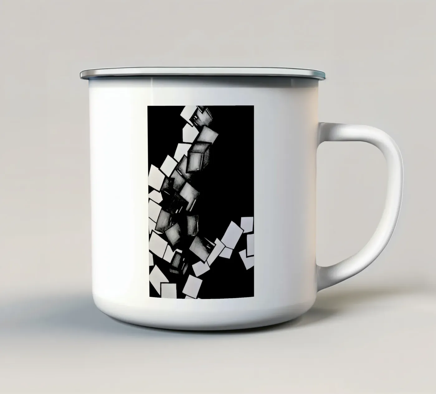 CUBES tazza in smalto da FRITSCH&FRITSCH