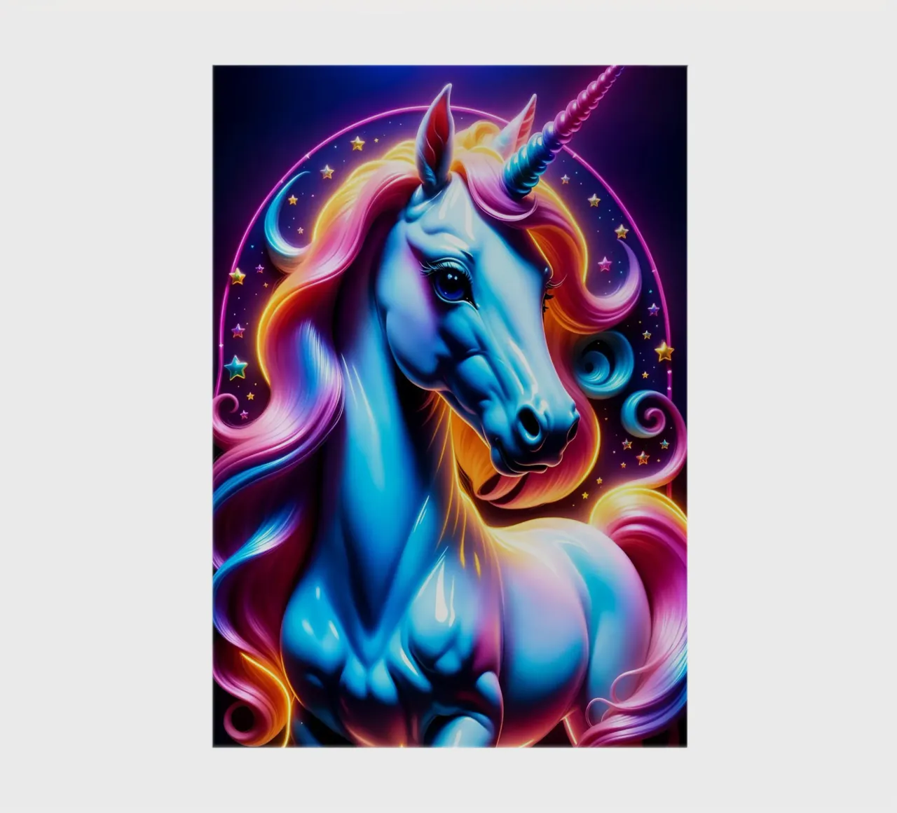 Neon Unicorn notebook by MakArena