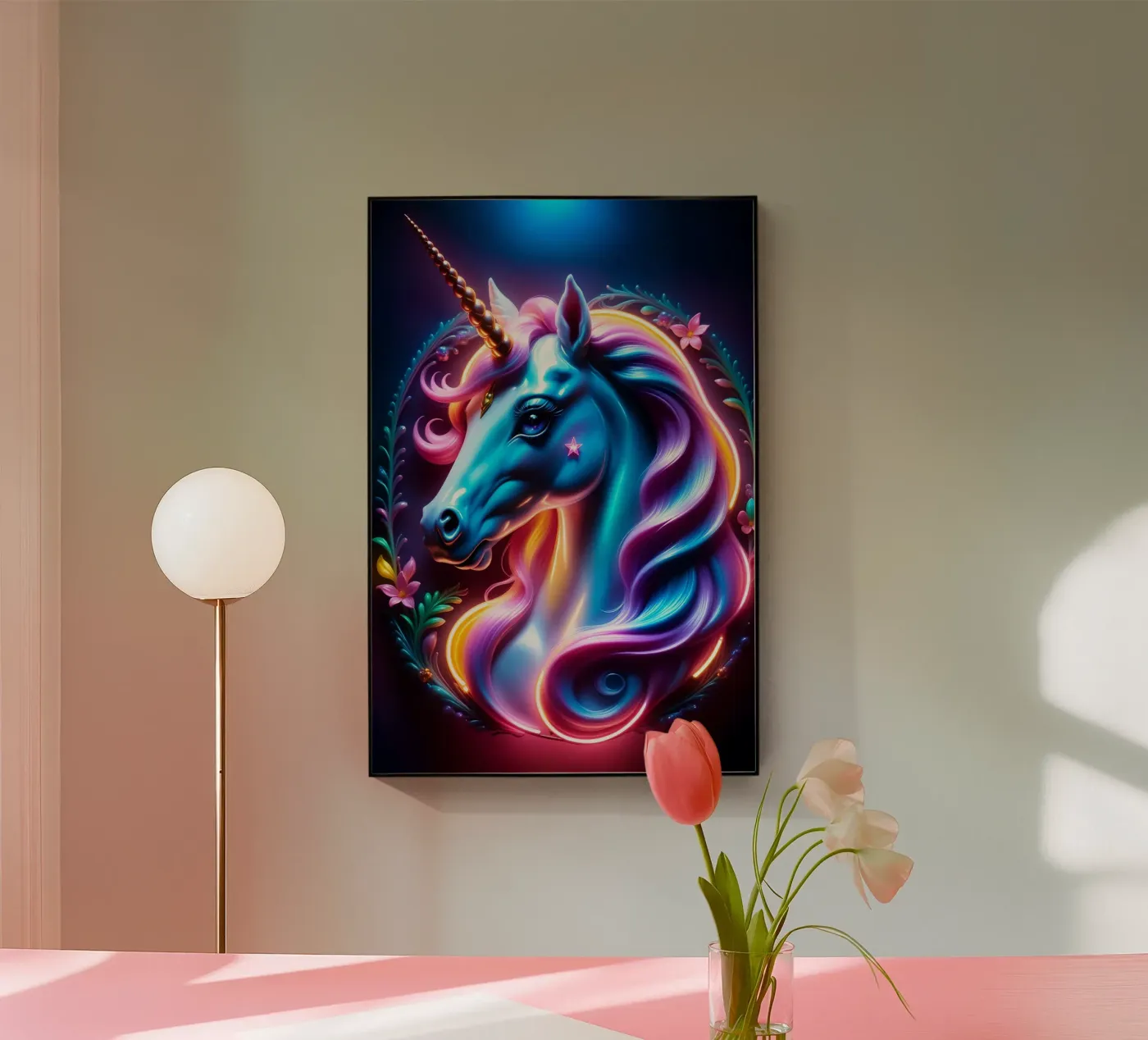 Unicorn acrylic glass by MakArena
