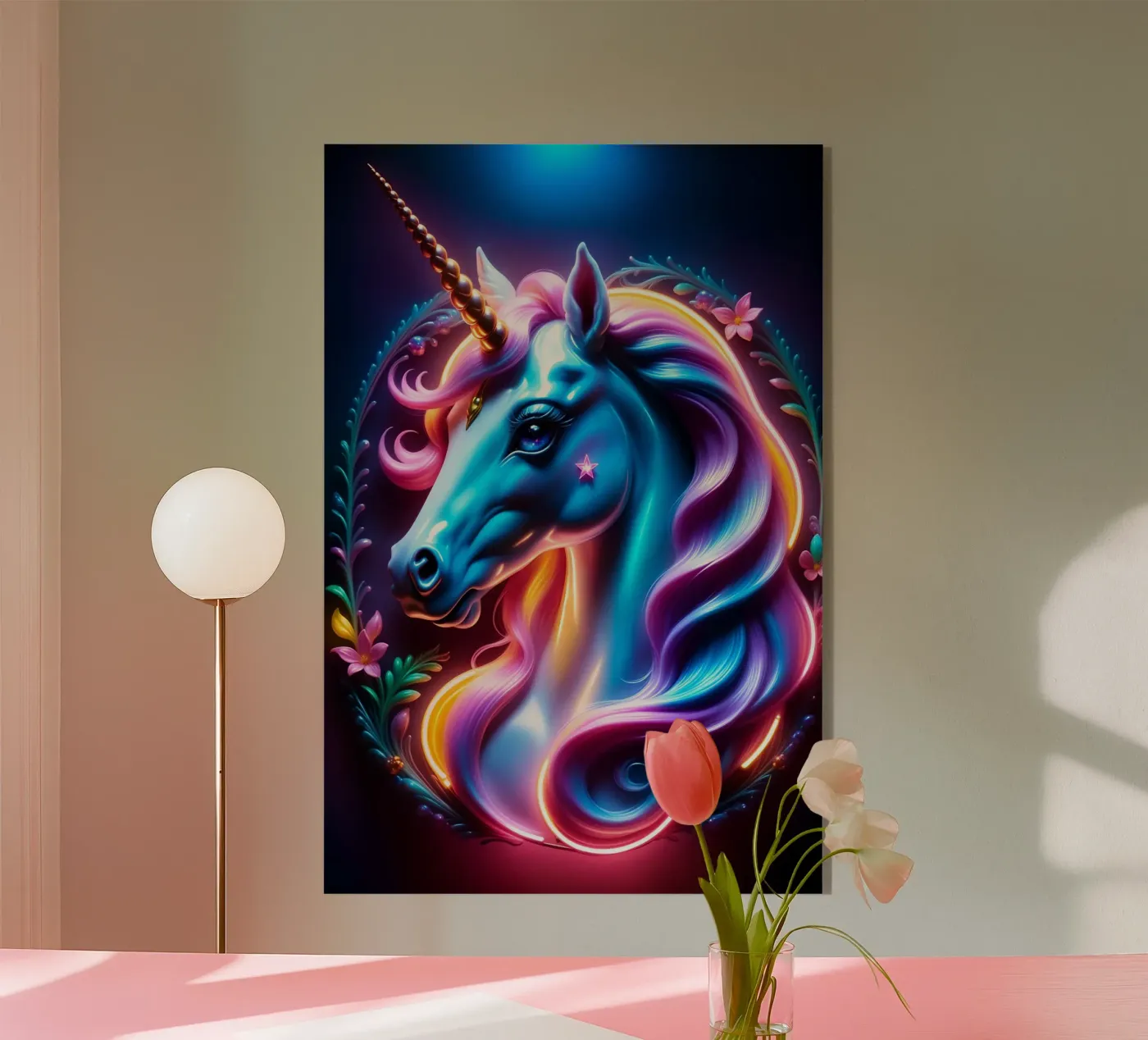 Unicorn acrylic glass by MakArena
