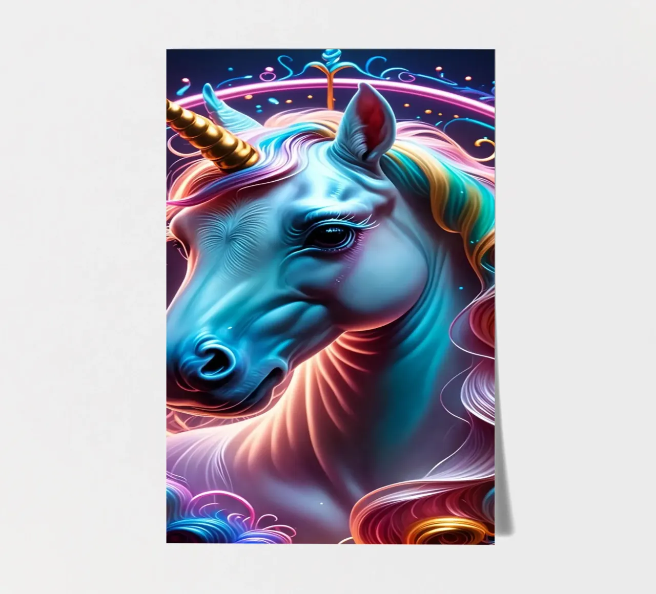 Einhorn-Kunst Stickerbogen von MakArena