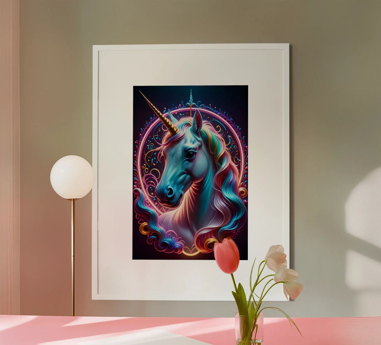 Einhorn-Kunst Poster von MakArena