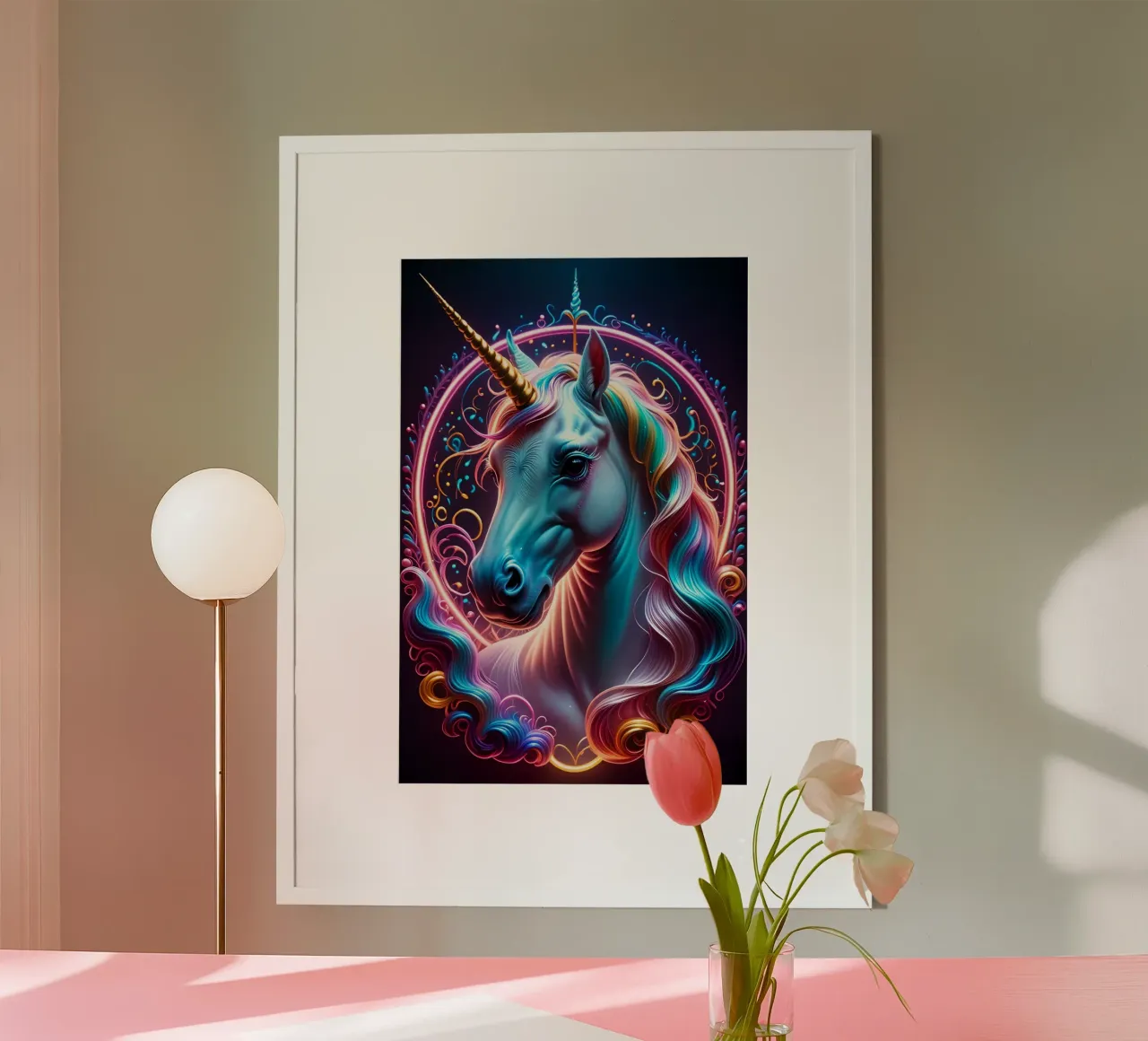 Einhorn-Kunst Hahnemühle von MakArena