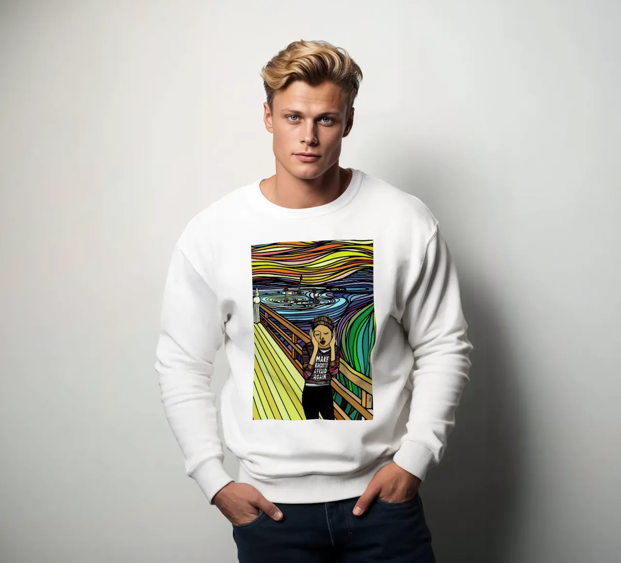 The Scream felpa da Ninhol
