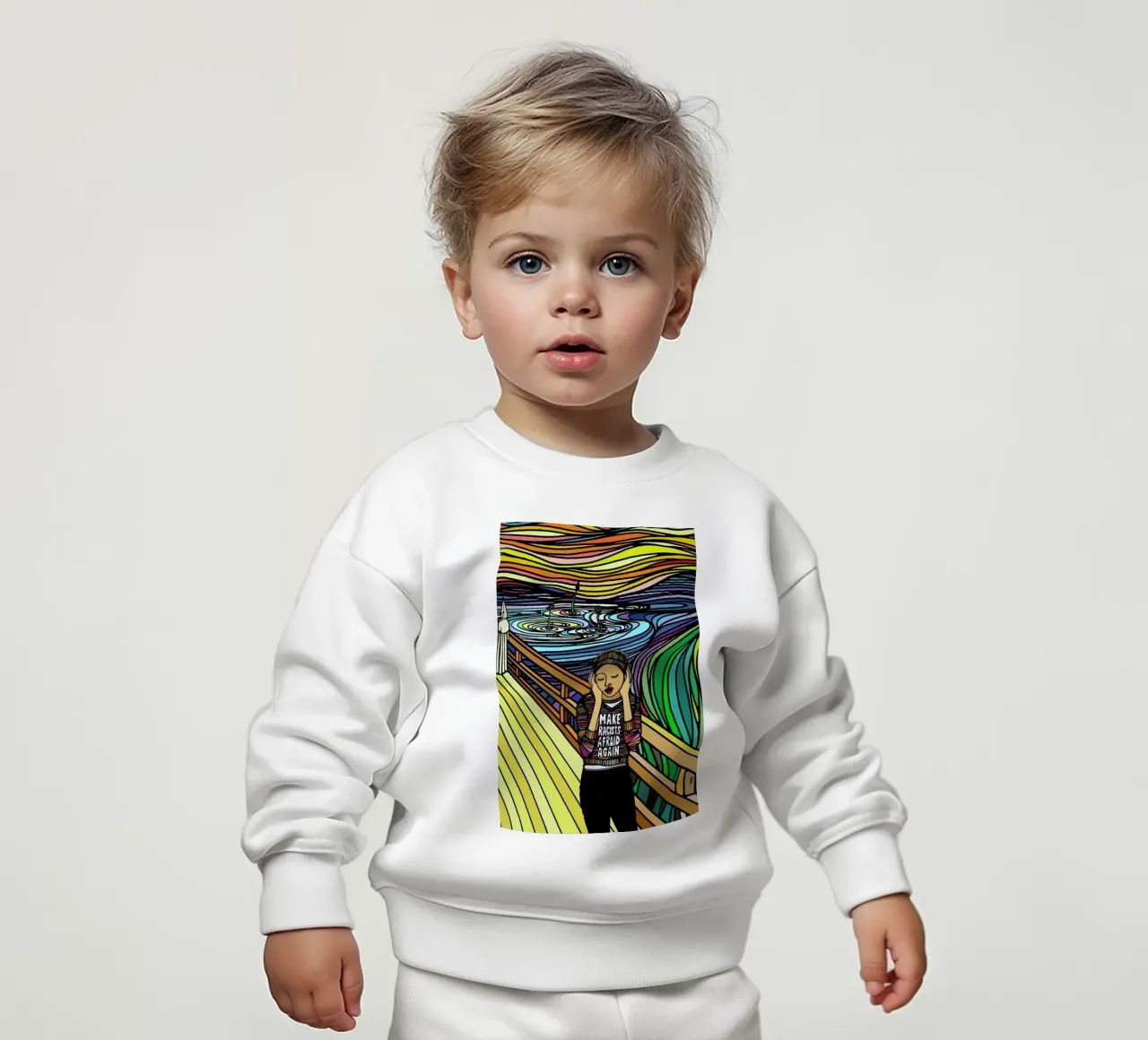 The Scream felpa neonato da Ninhol