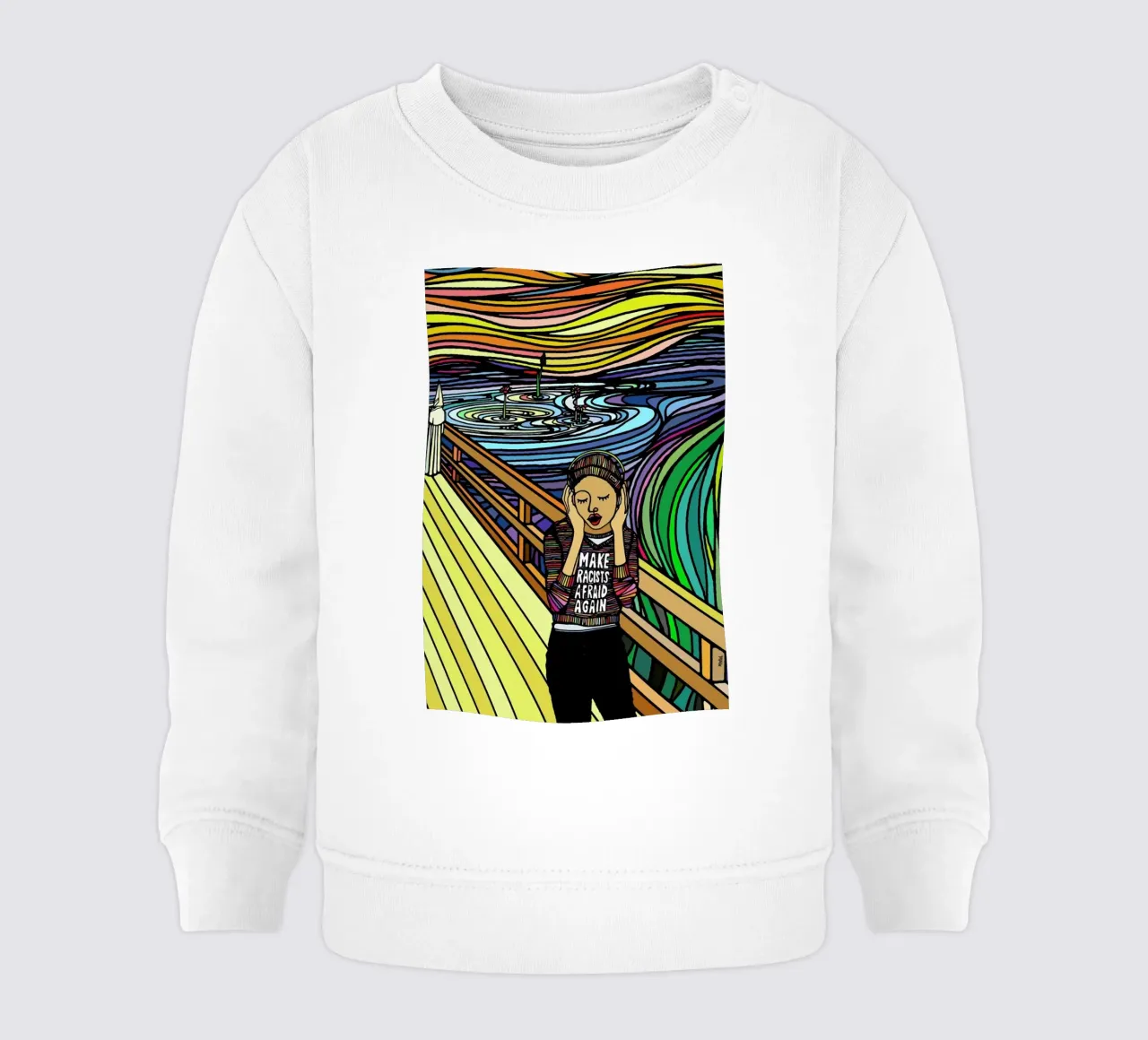 The Scream felpa neonato da Ninhol