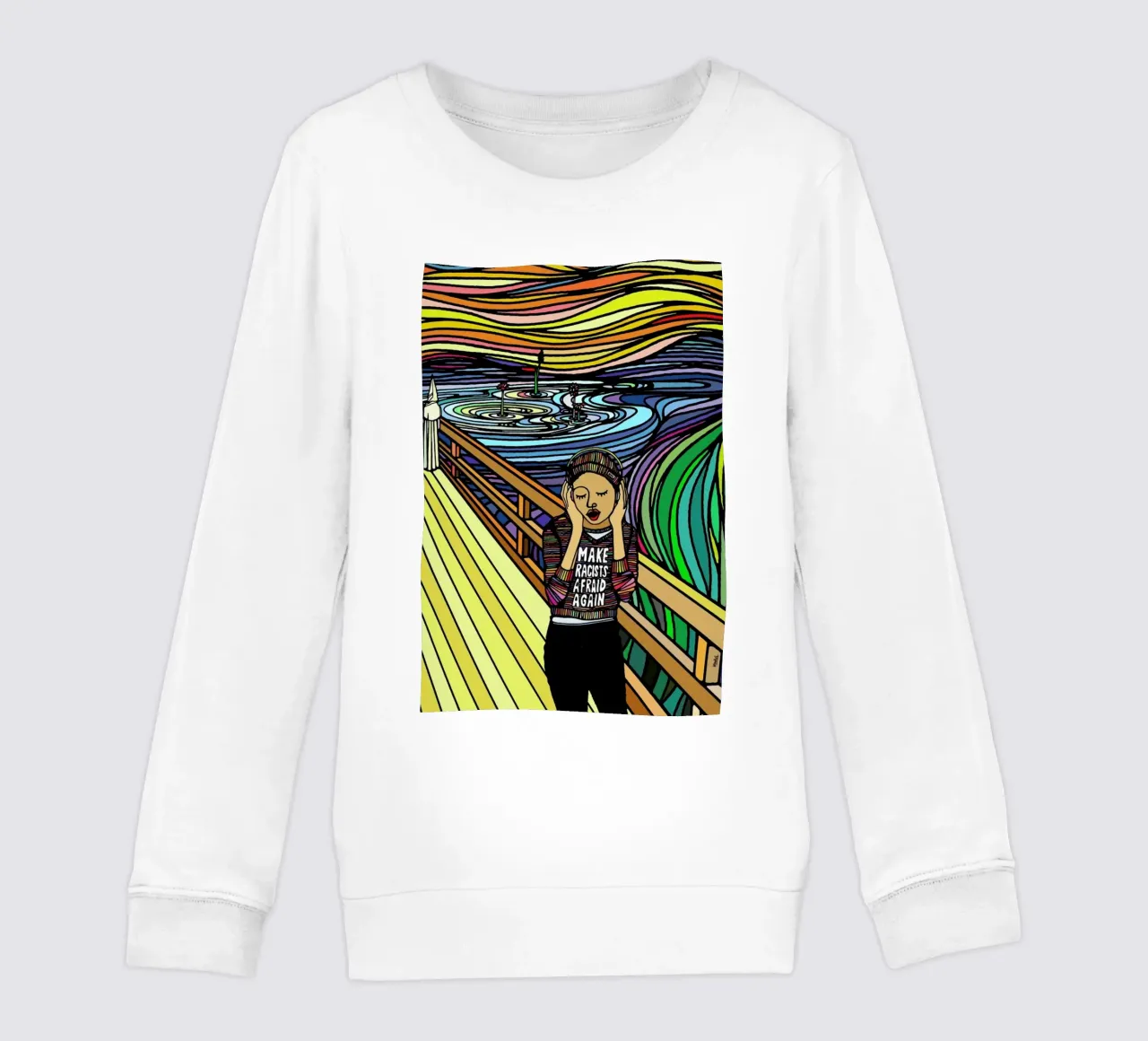 The Scream felpa bambino da Ninhol