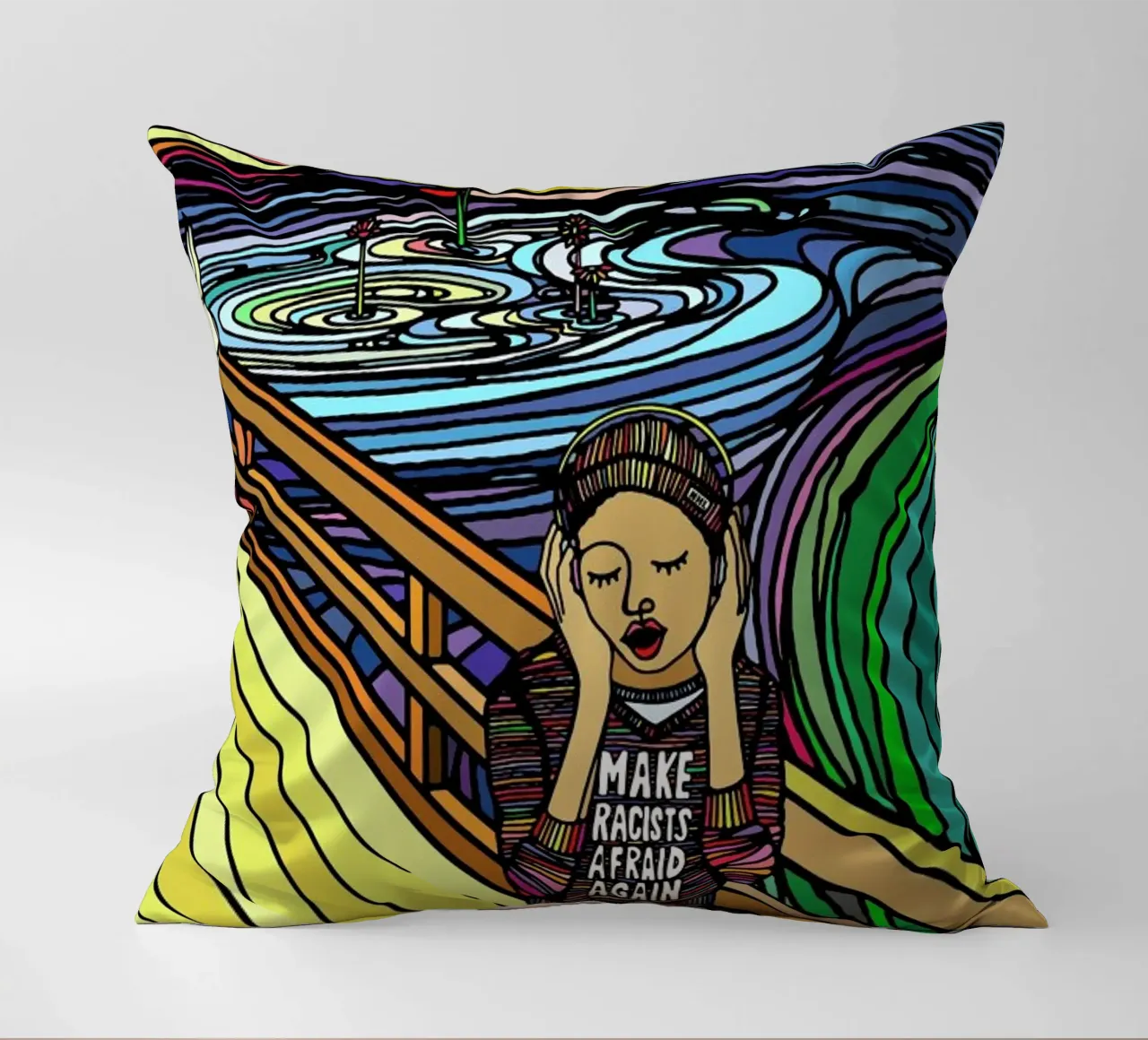 The Scream cuscino da Ninhol
