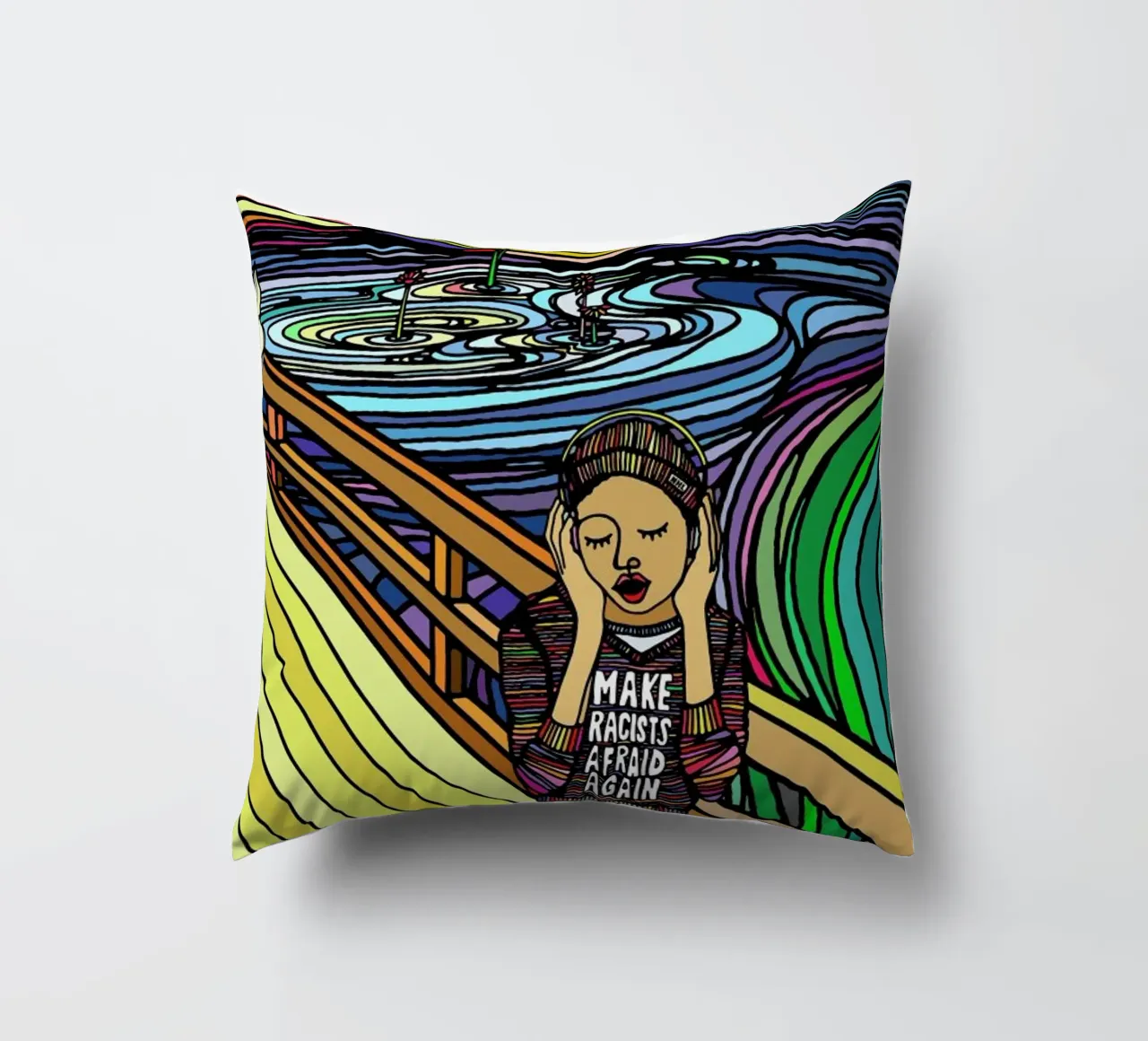 The Scream cuscino da Ninhol