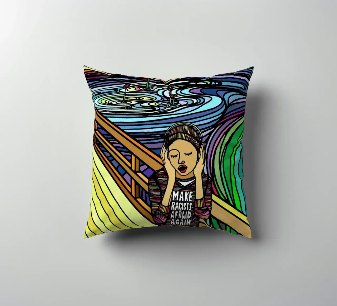 The Scream cuscino da Ninhol