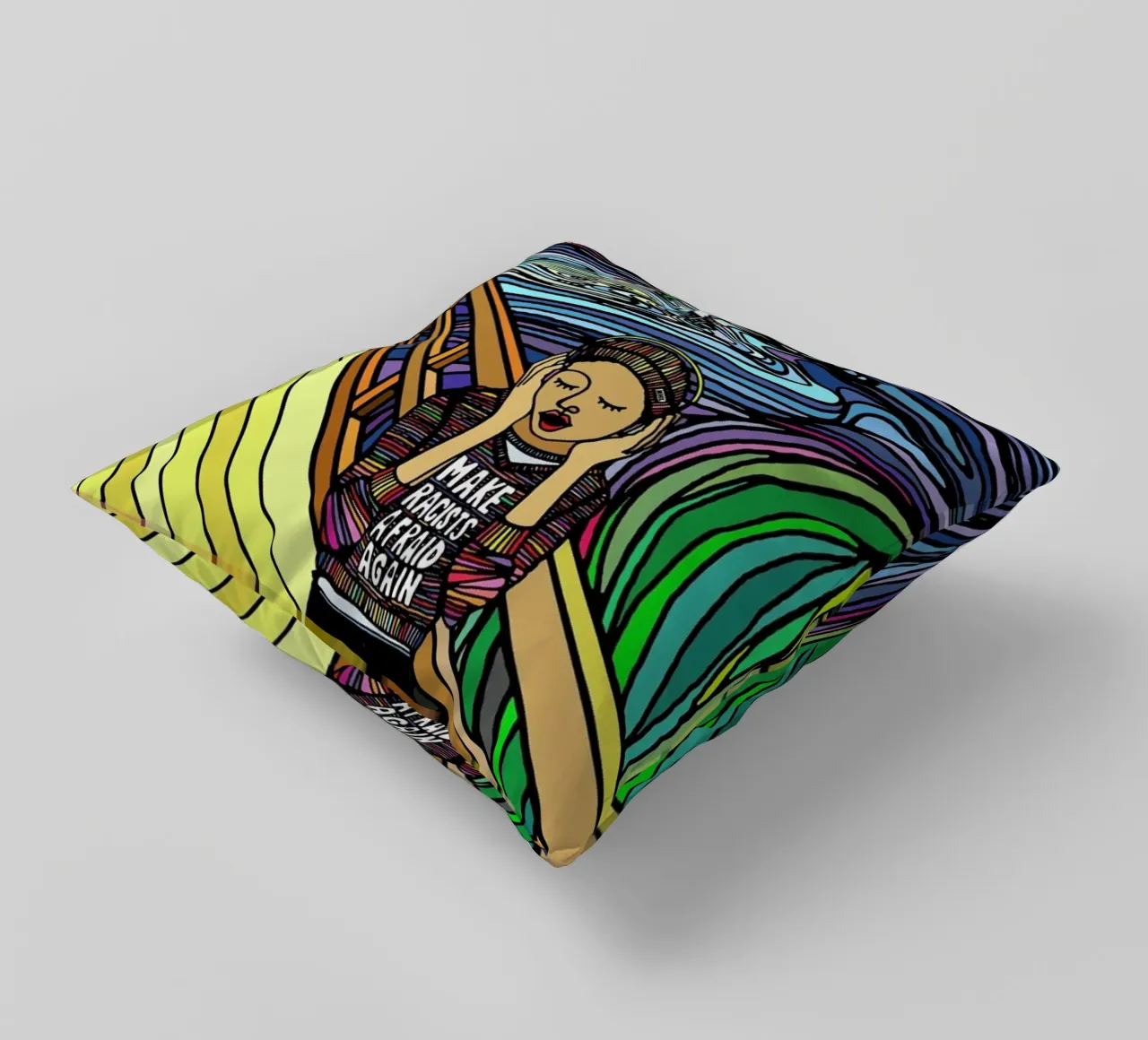 The Scream cuscino da Ninhol