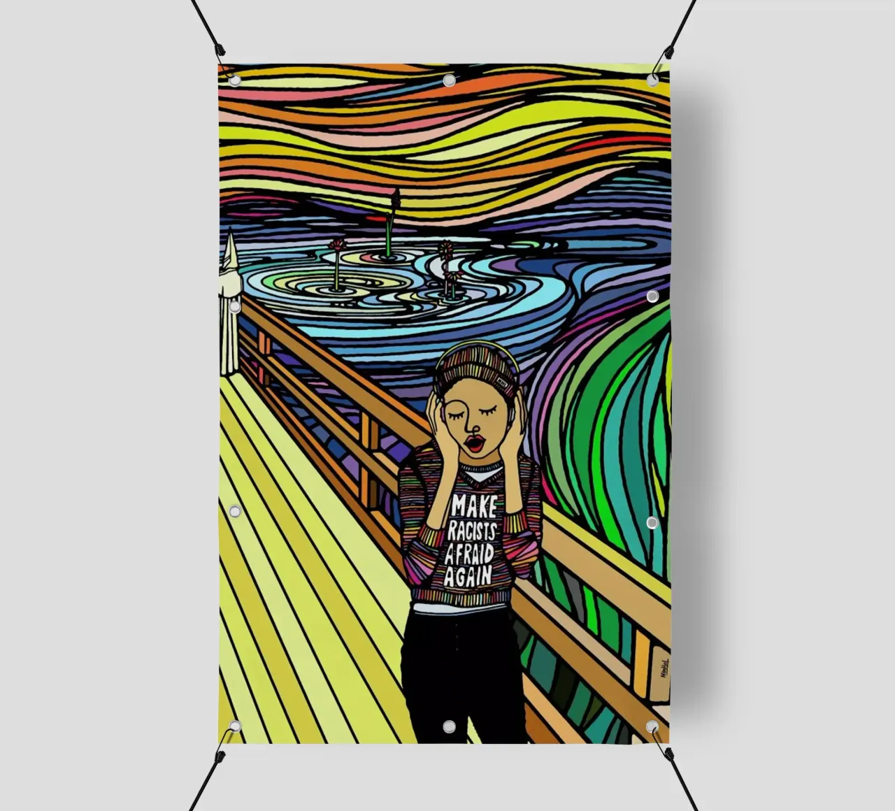 The Scream telo in pvc da Ninhol