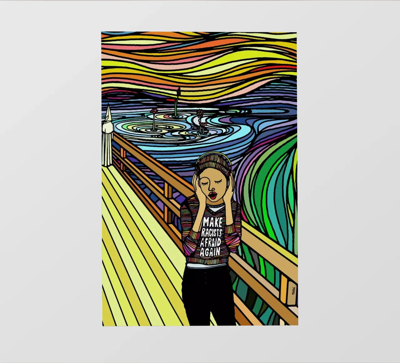 The Scream telo in pvc da Ninhol