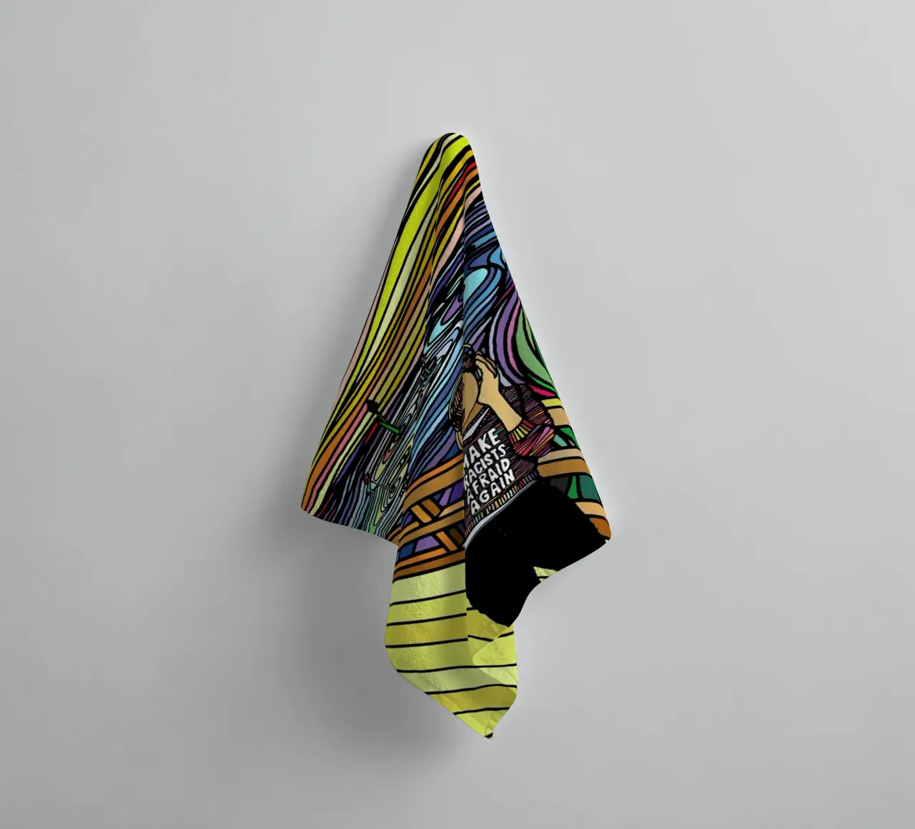 The Scream asciugamano da bagno da Ninhol