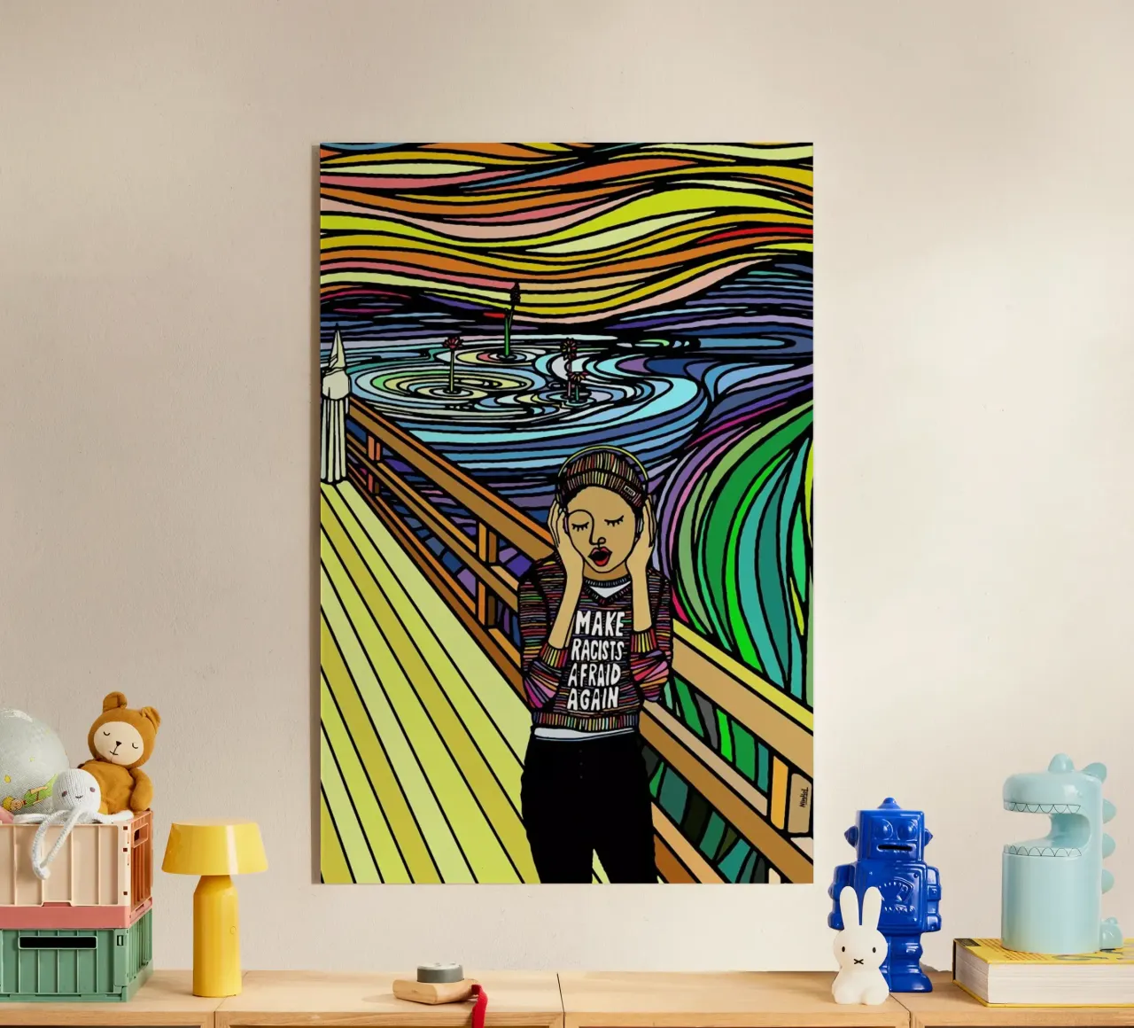The Scream acryl van Ninhol