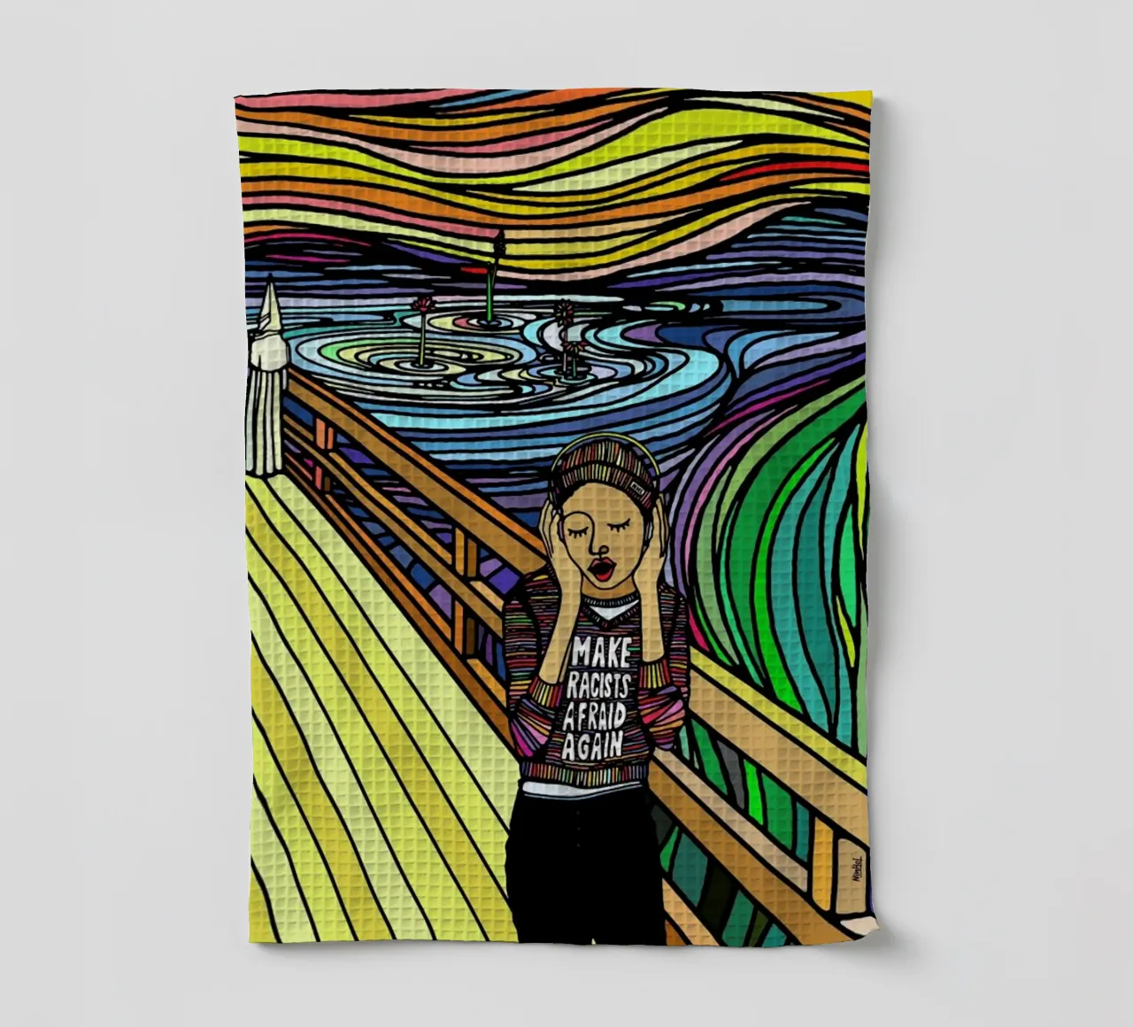 The Scream canovaccio da cucina da Ninhol
