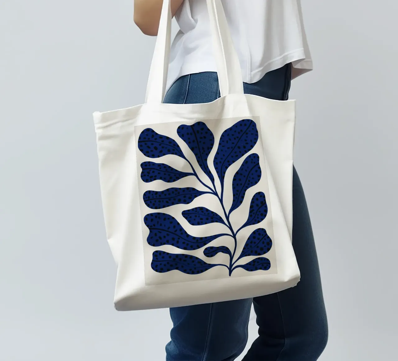 Pianta blu #2 borsa in juta da Alisa Galitsyna