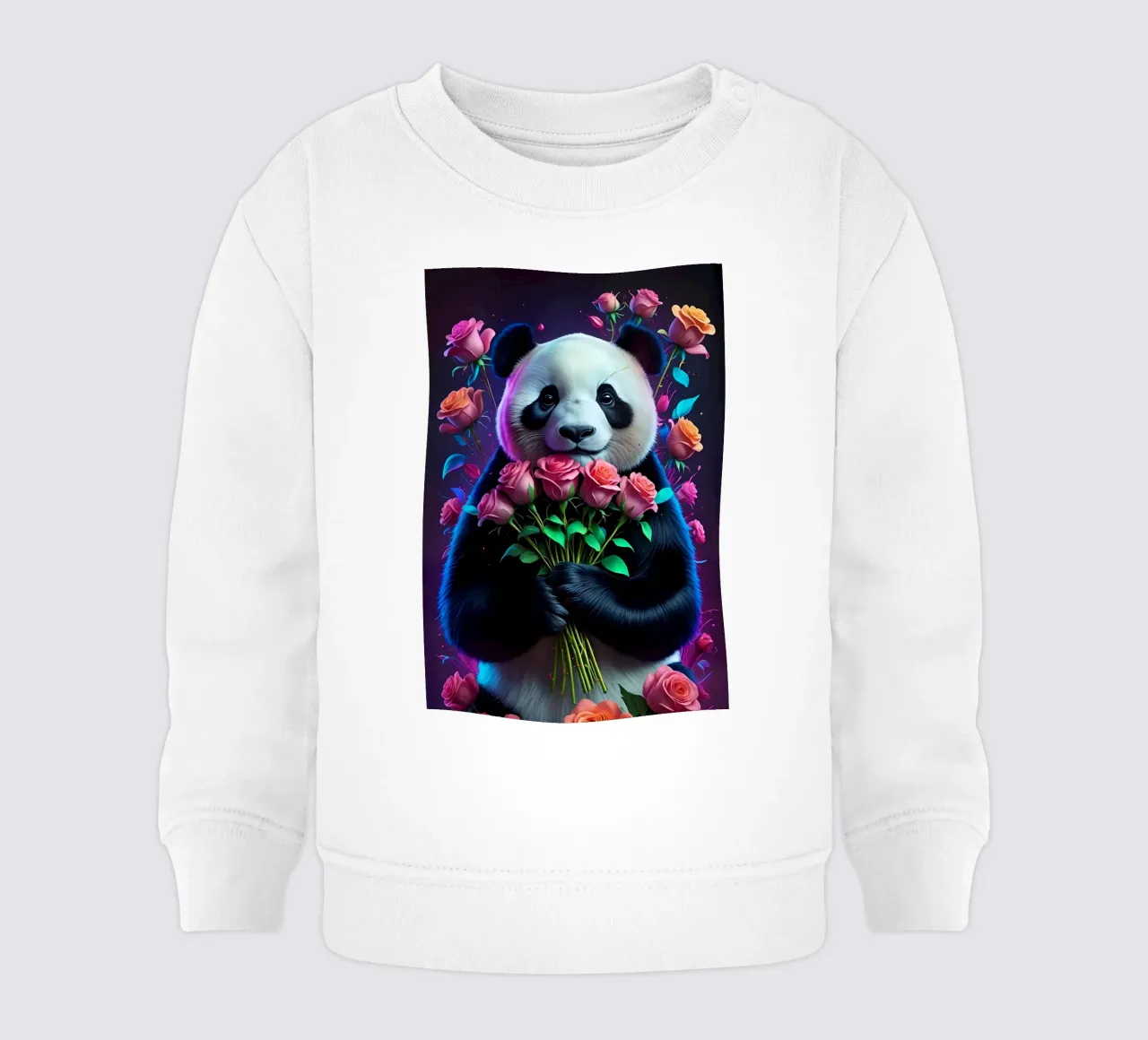 Panda con rose felpa neonato da MakArena
