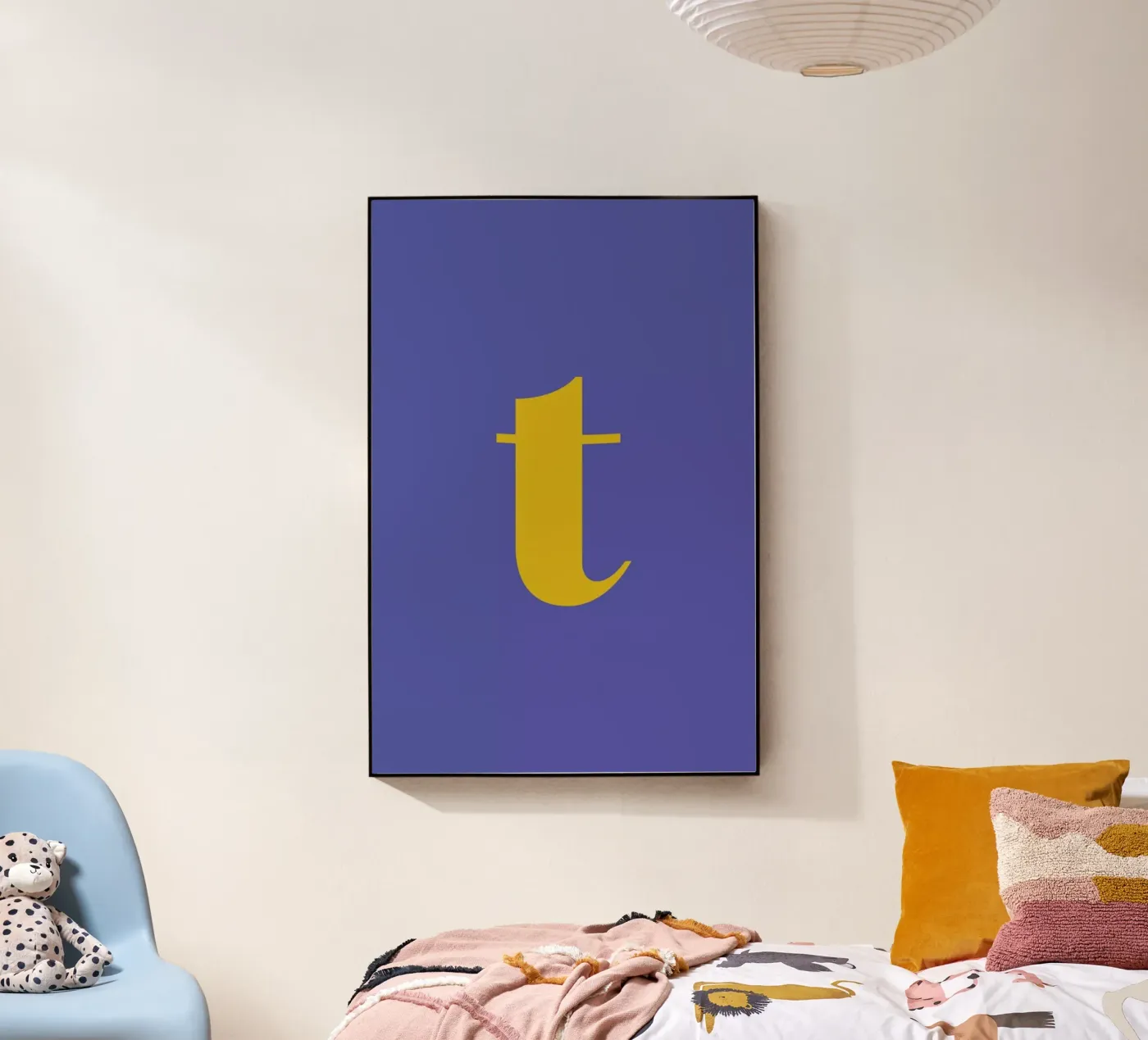 Blue Letter T plexiglass da Studio One