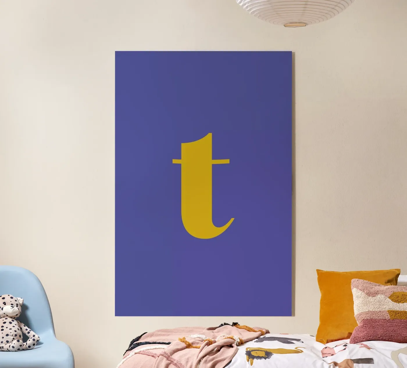 Blue Letter T plexiglass da Studio One