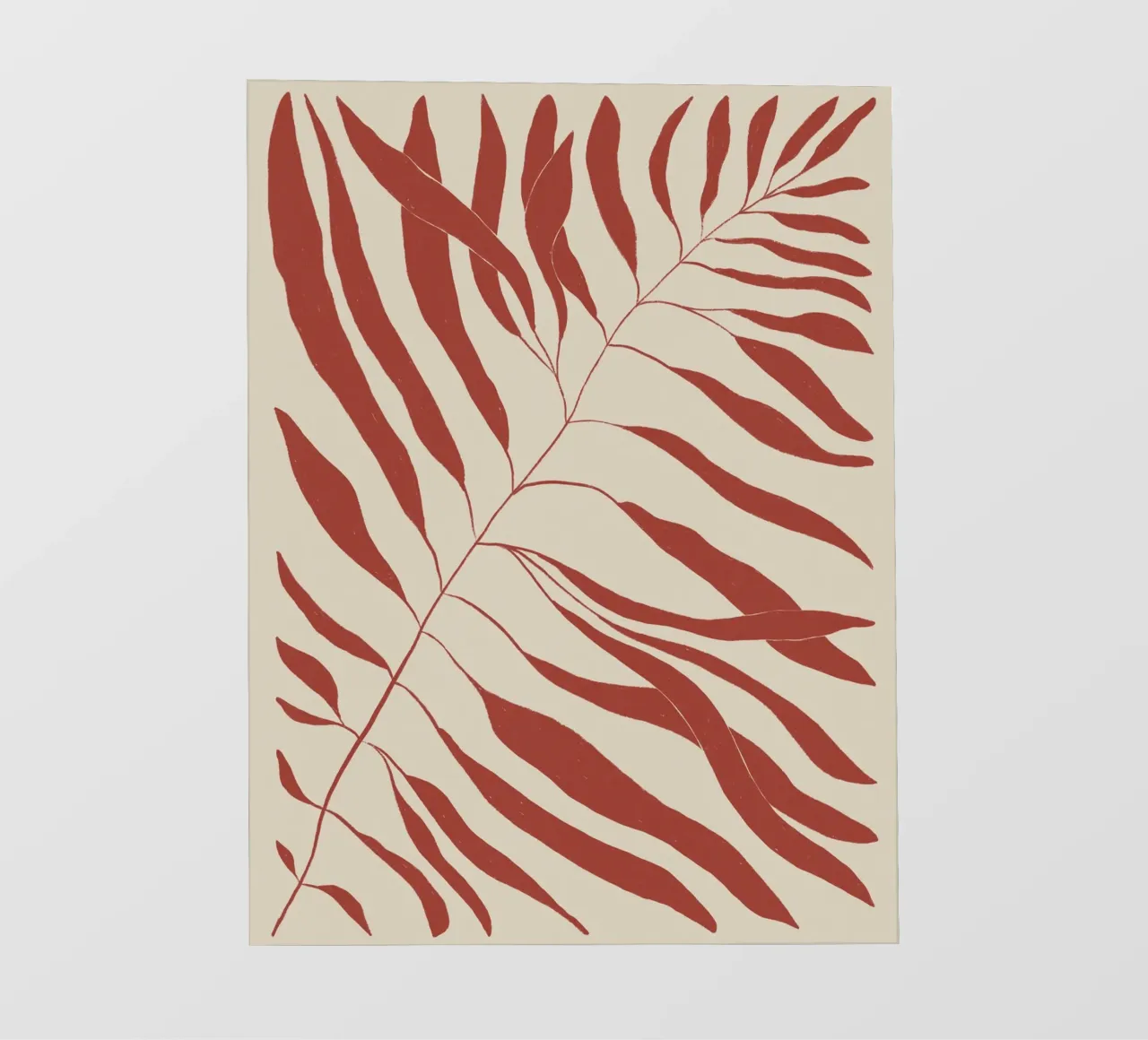 Ramo rosso telo in pvc da Alisa Galitsyna