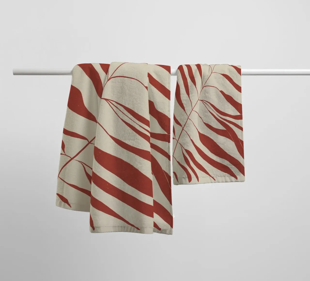 Red Branch towel by Alisa Galitsyna
