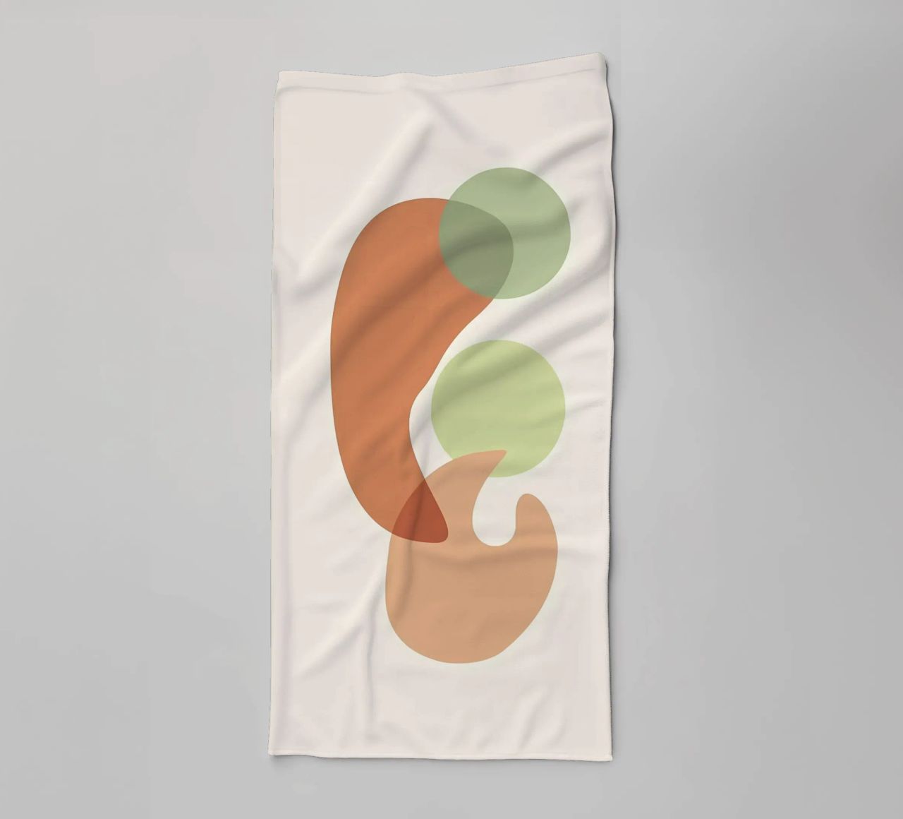 boho abstract pastel 4 towel by Yeadon