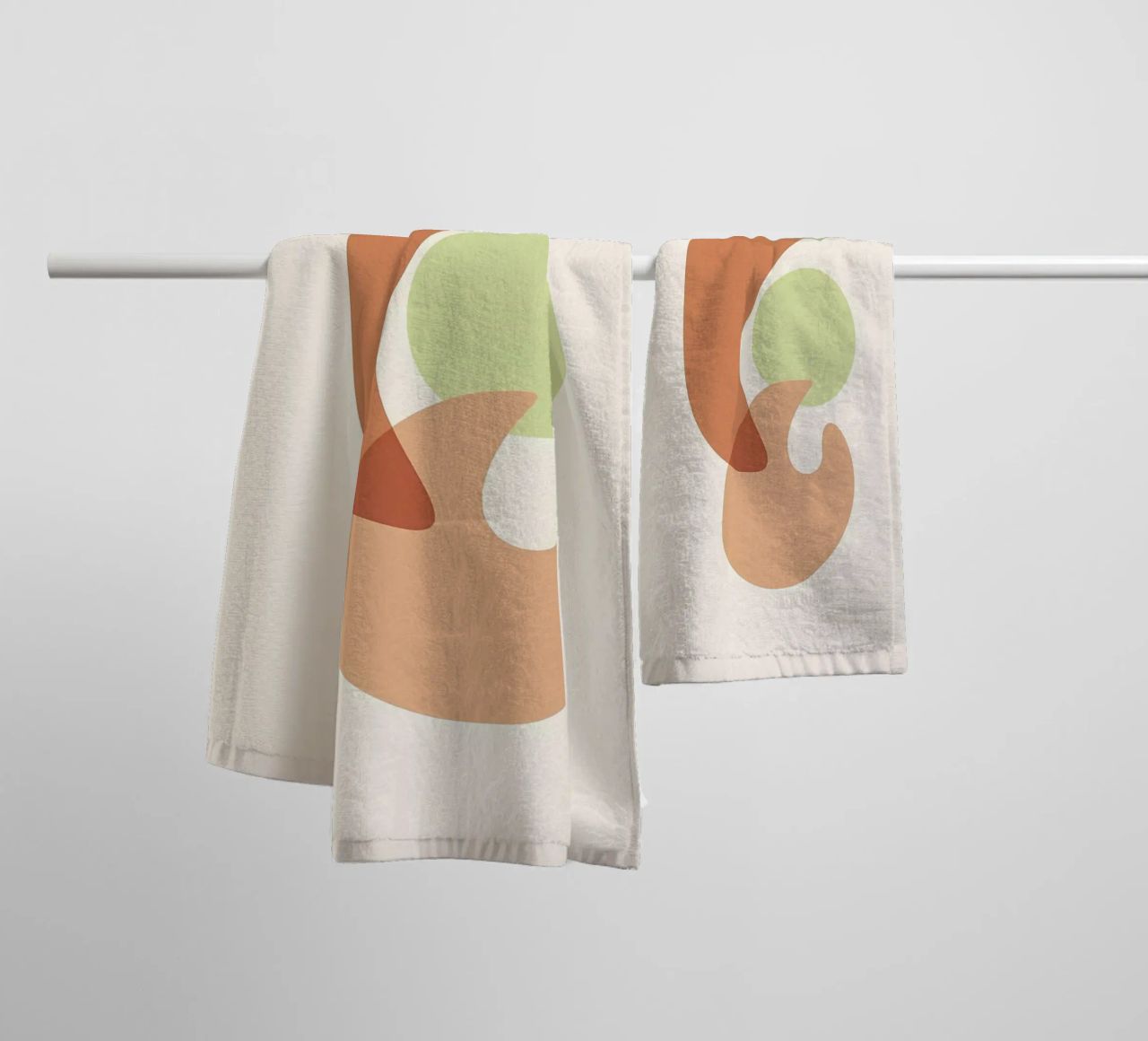 boho abstract pastel 4 towel by Yeadon