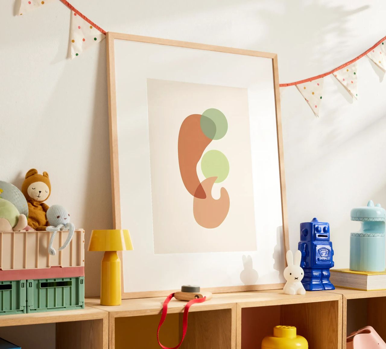 boho abstract pastel 4 poster by Yeadon