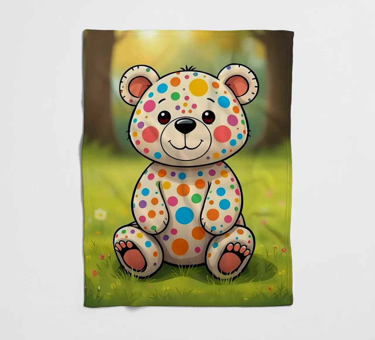 Orso_2 coperta in pile da Tierisch bunt by LK