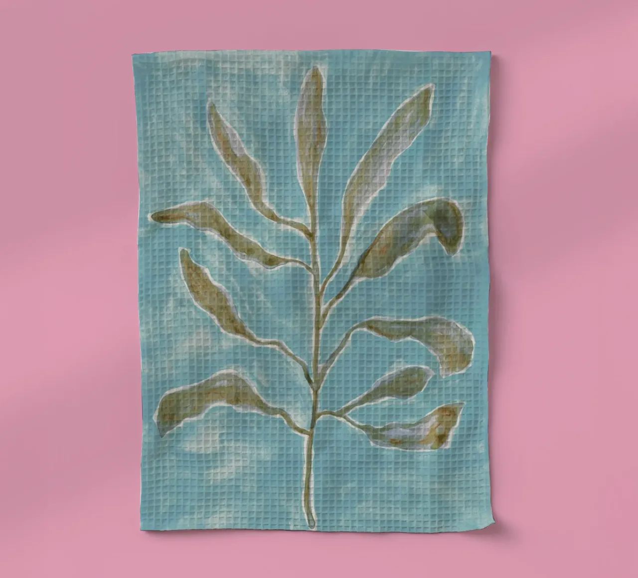 Branche aquarelle #2 torchon de Alisa Galitsyna