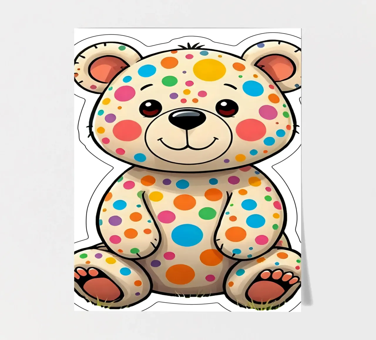 Bear_2a sticker sheet by Tierisch bunt by LK