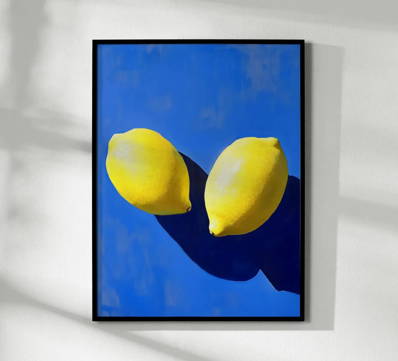 Limoni e ombre poster con telaio in alluminio da Spice & Style