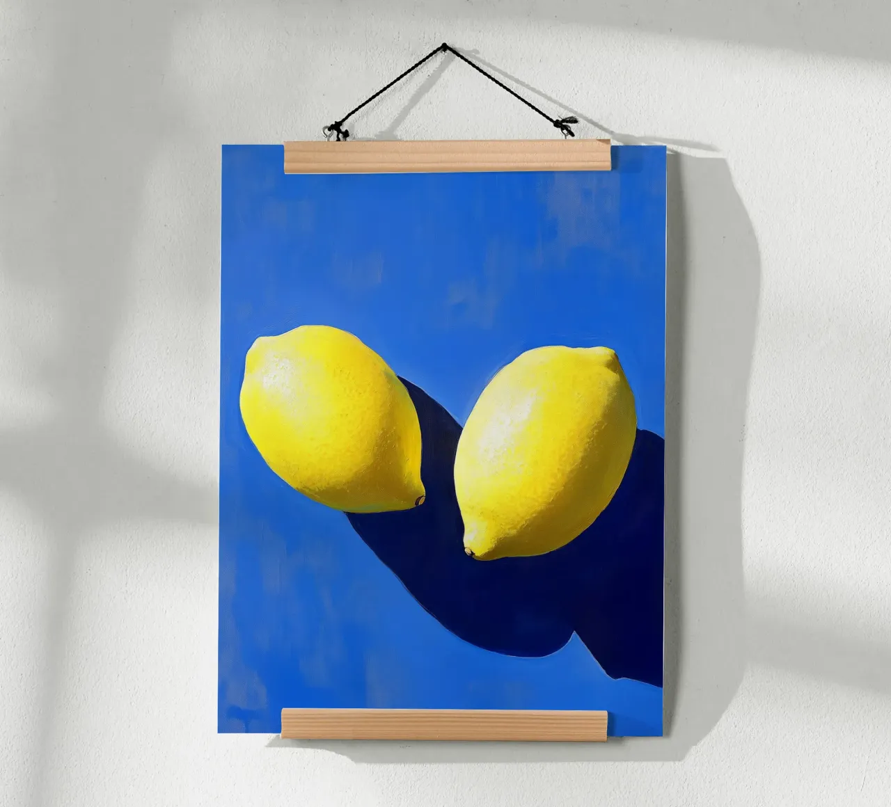 Limoni e ombre poster con telaio in alluminio da Spice & Style