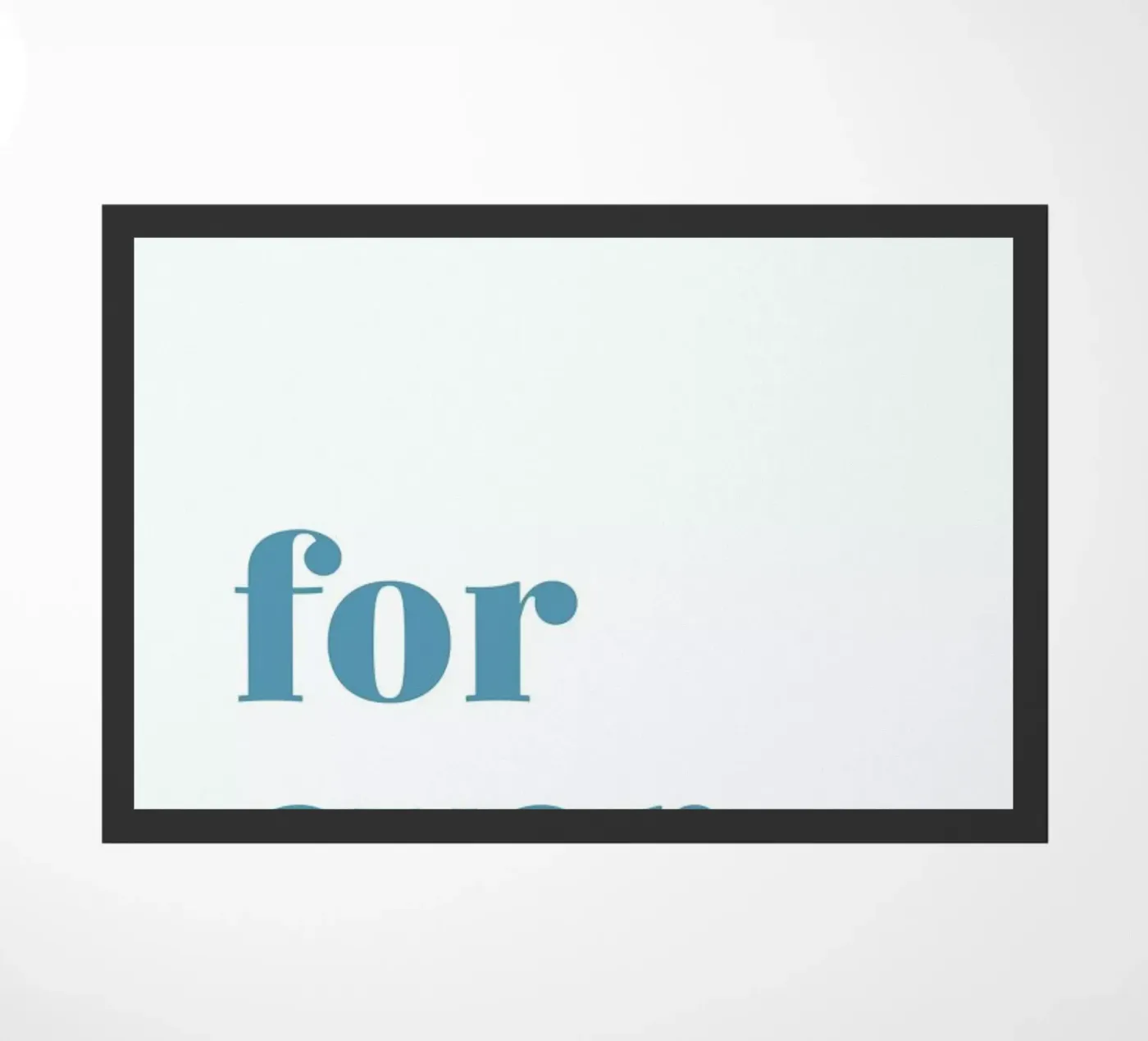 For Ever Fußmatte von Studio One