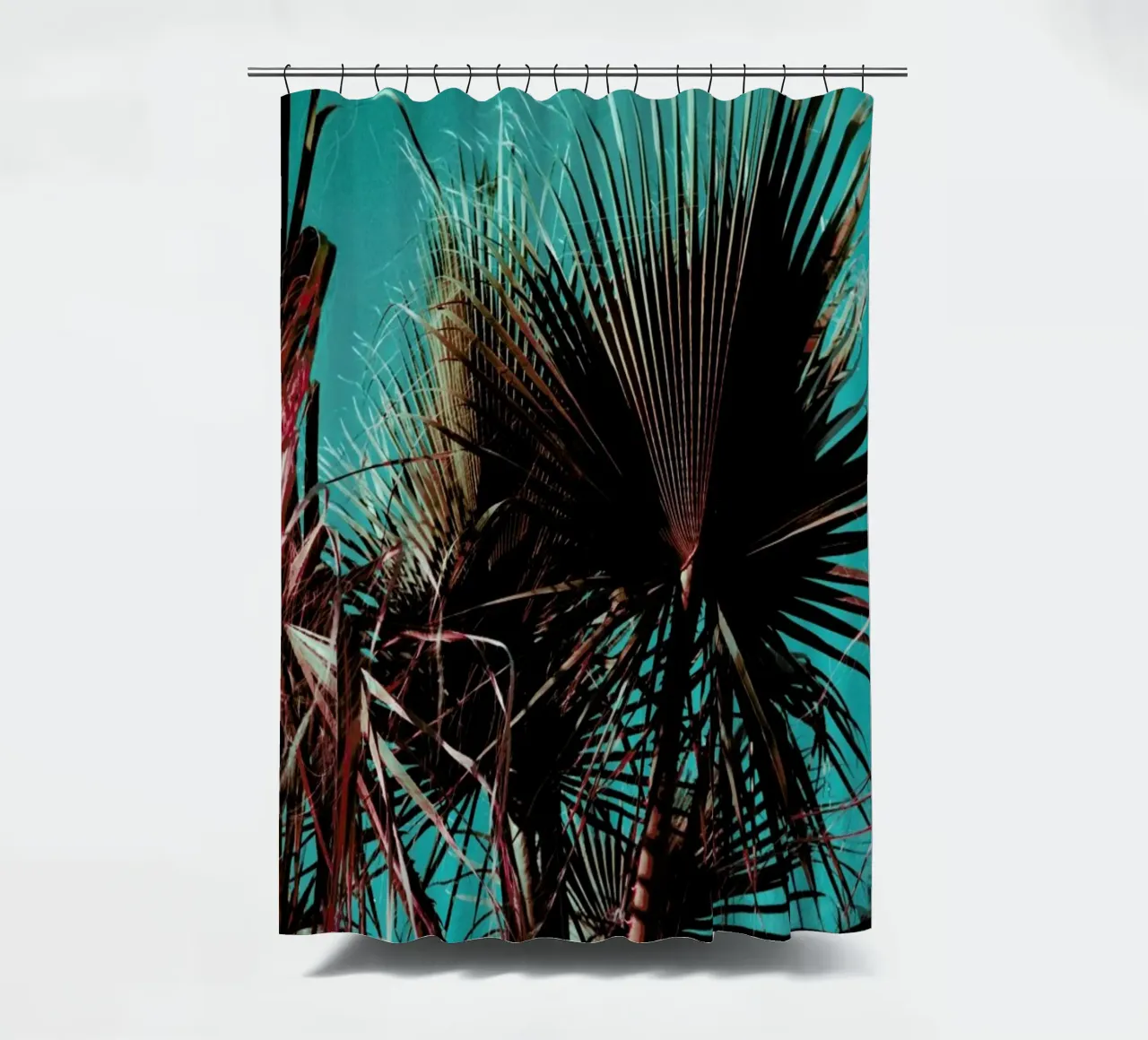 Palms V Duschvorhang von Sebastian Hilgetag