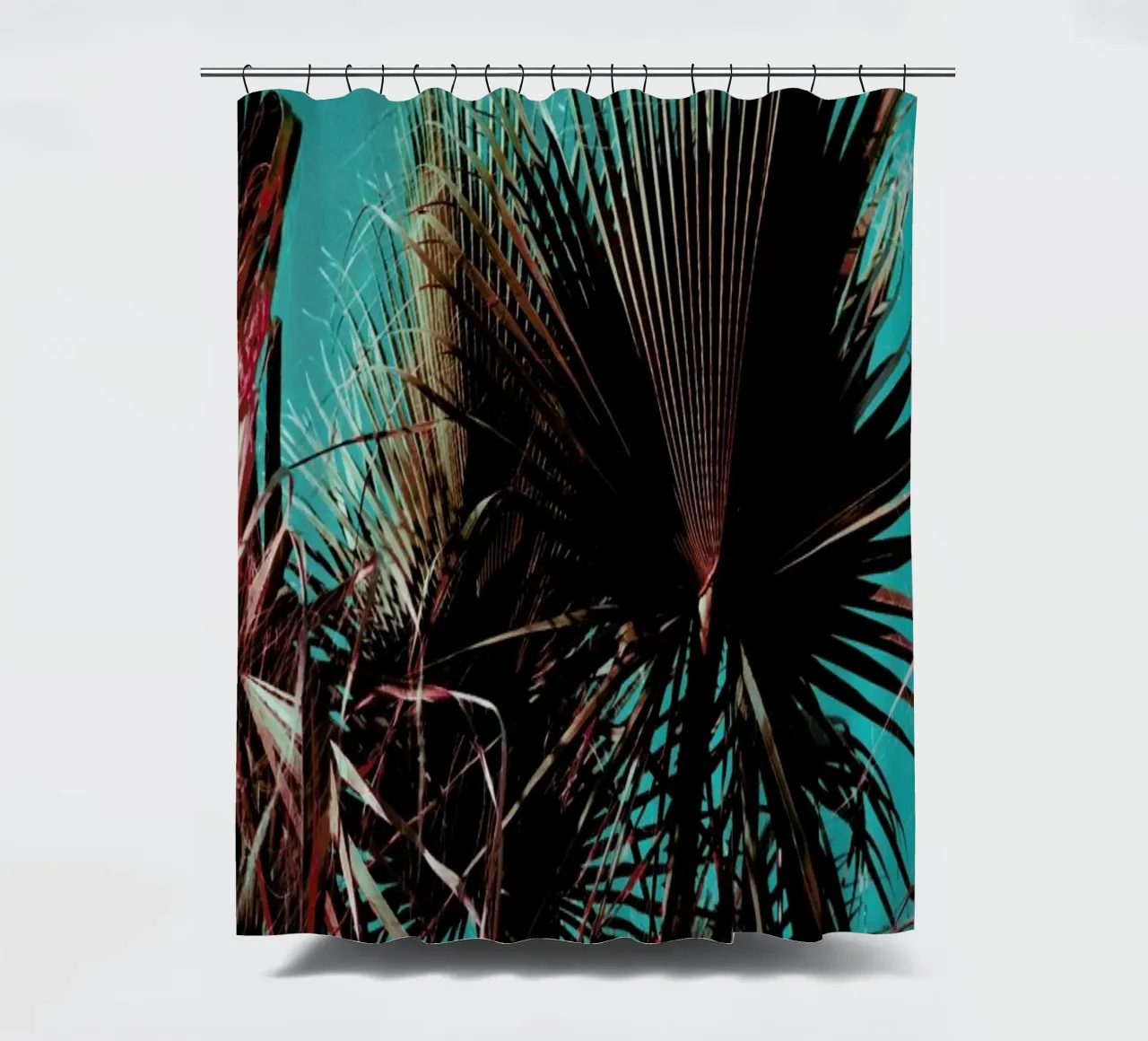Palms V Duschvorhang von Sebastian Hilgetag