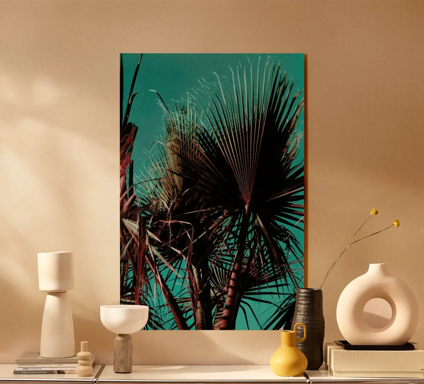Palms V Acryl-Glas von Sebastian Hilgetag