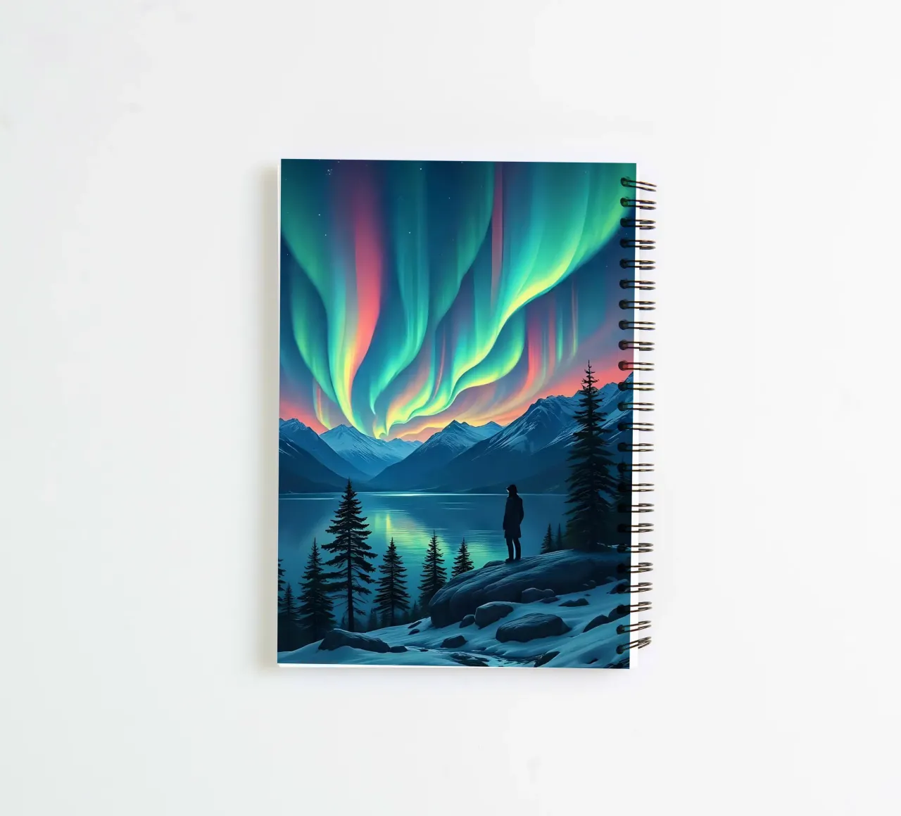 Northern Lights_4 spiral notebook by Fantasie & Mystikwelten by LK