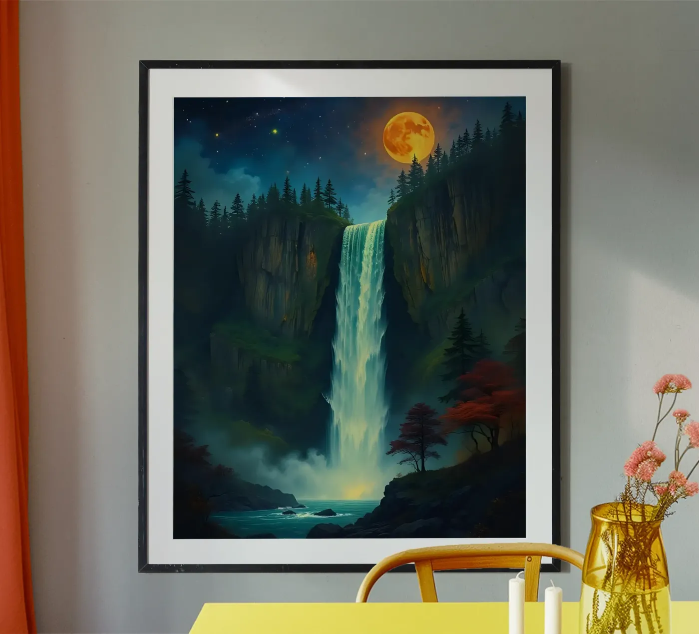 Waterfall_1 poster by Fantasie & Mystikwelten by LK