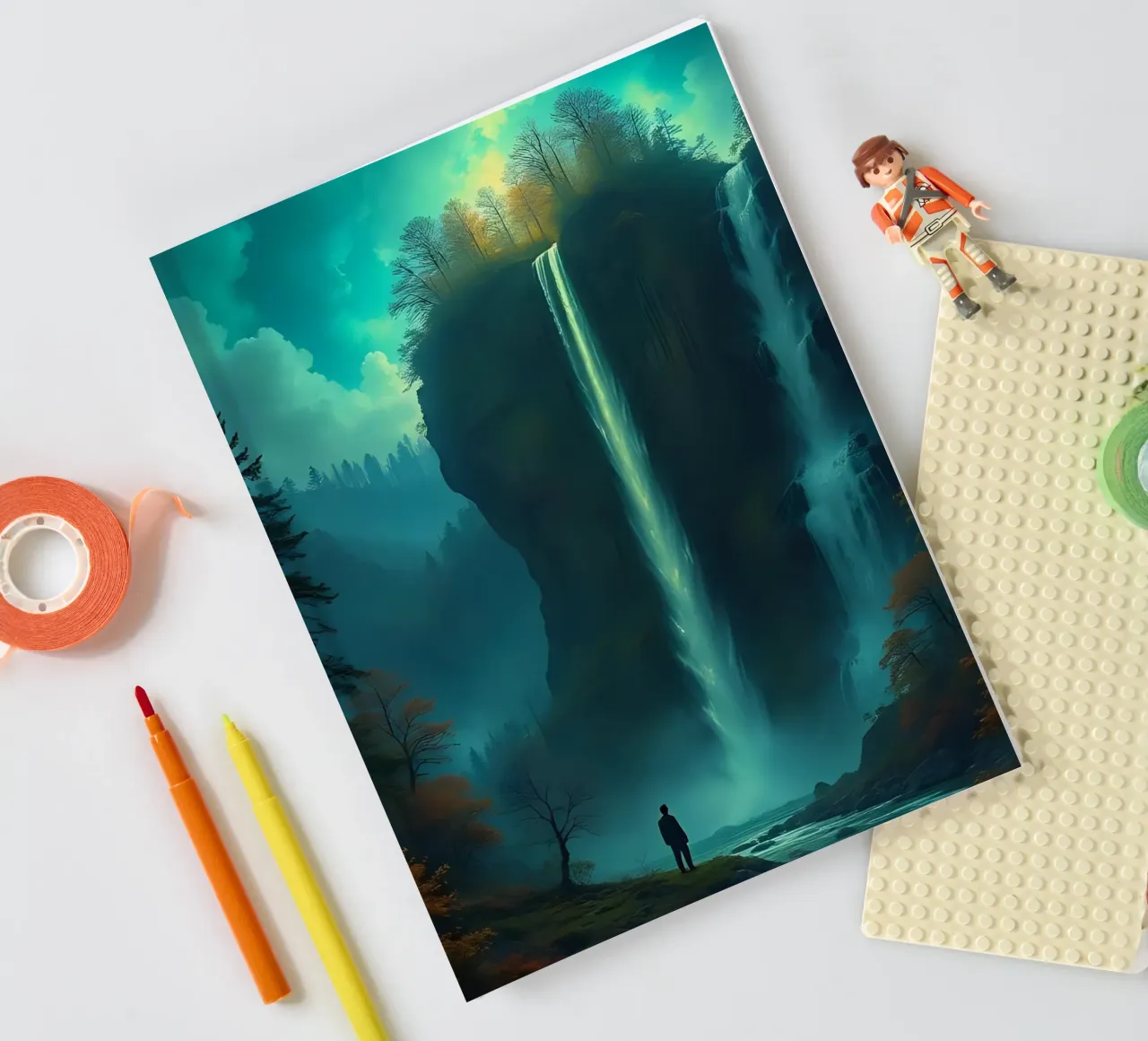 Waterfall_2 notebook by Fantasie & Mystikwelten by LK